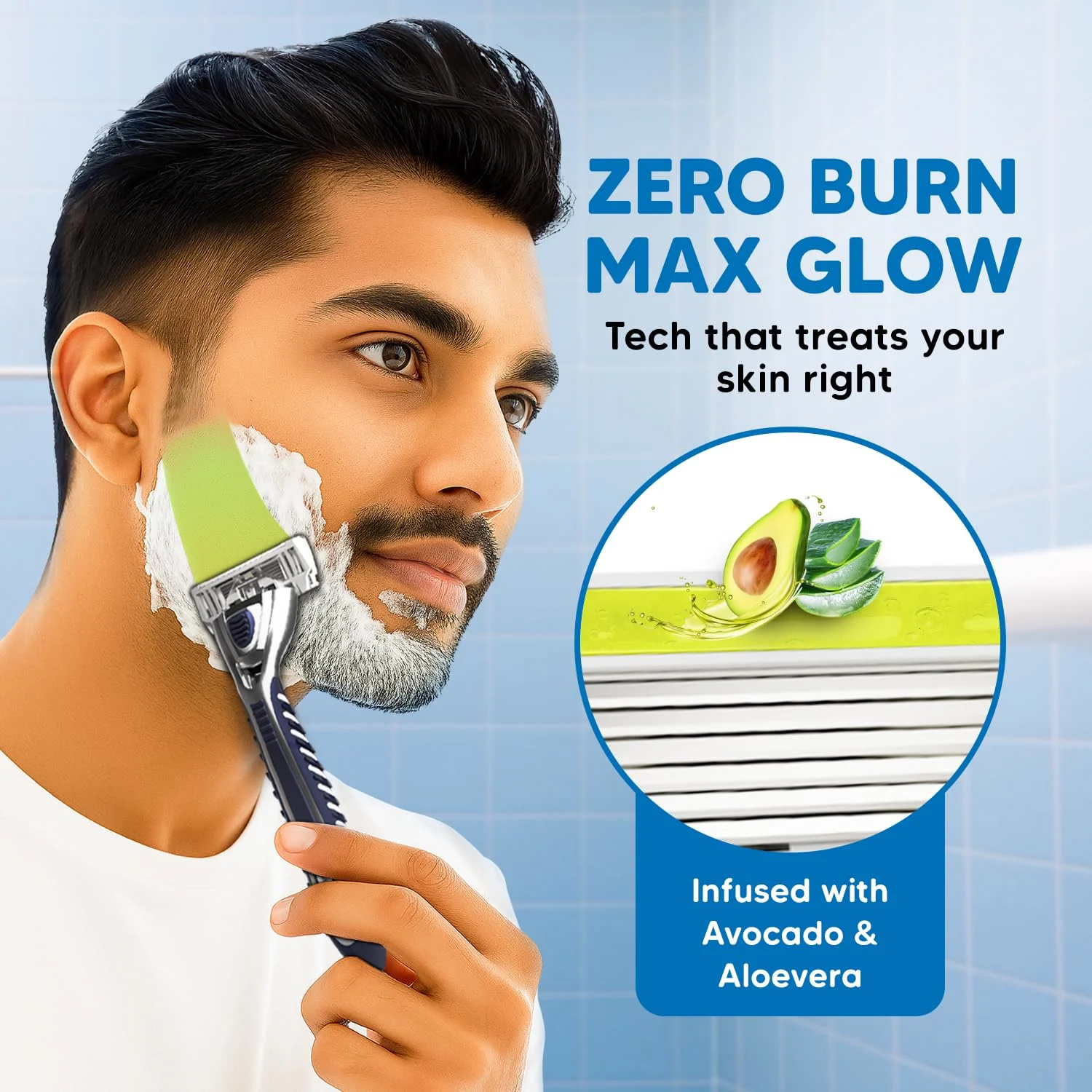 Razor Blades - 10 Refills - 6 Blade Shaving - Image 4