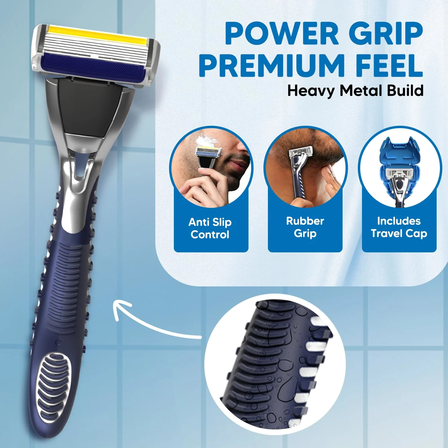 Razor Blades - 10 Refills - 6 Blade Shaving - Image 5