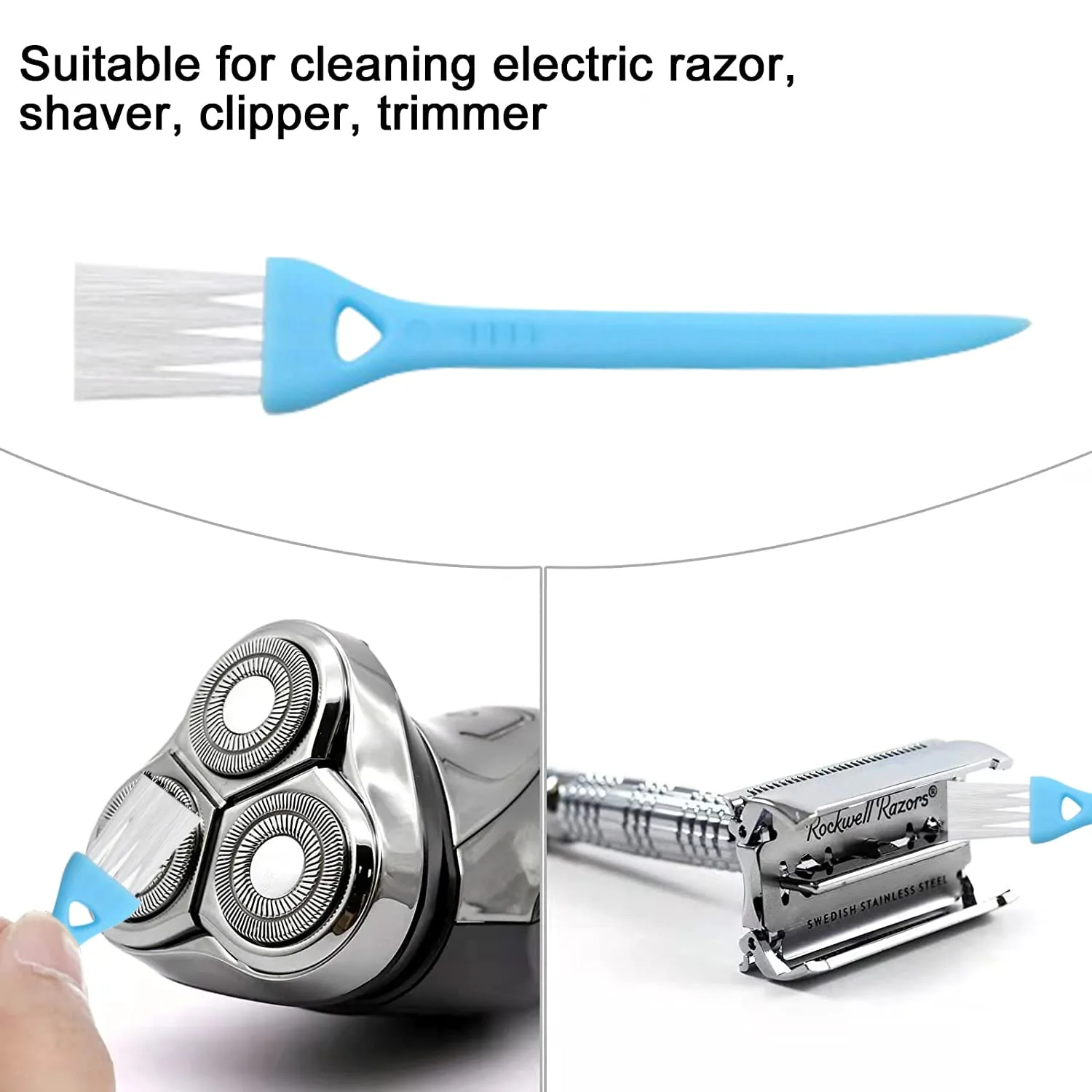 Razor Cleaning Brushes Electric Shaver Brush 8 Pcs - Image 2
