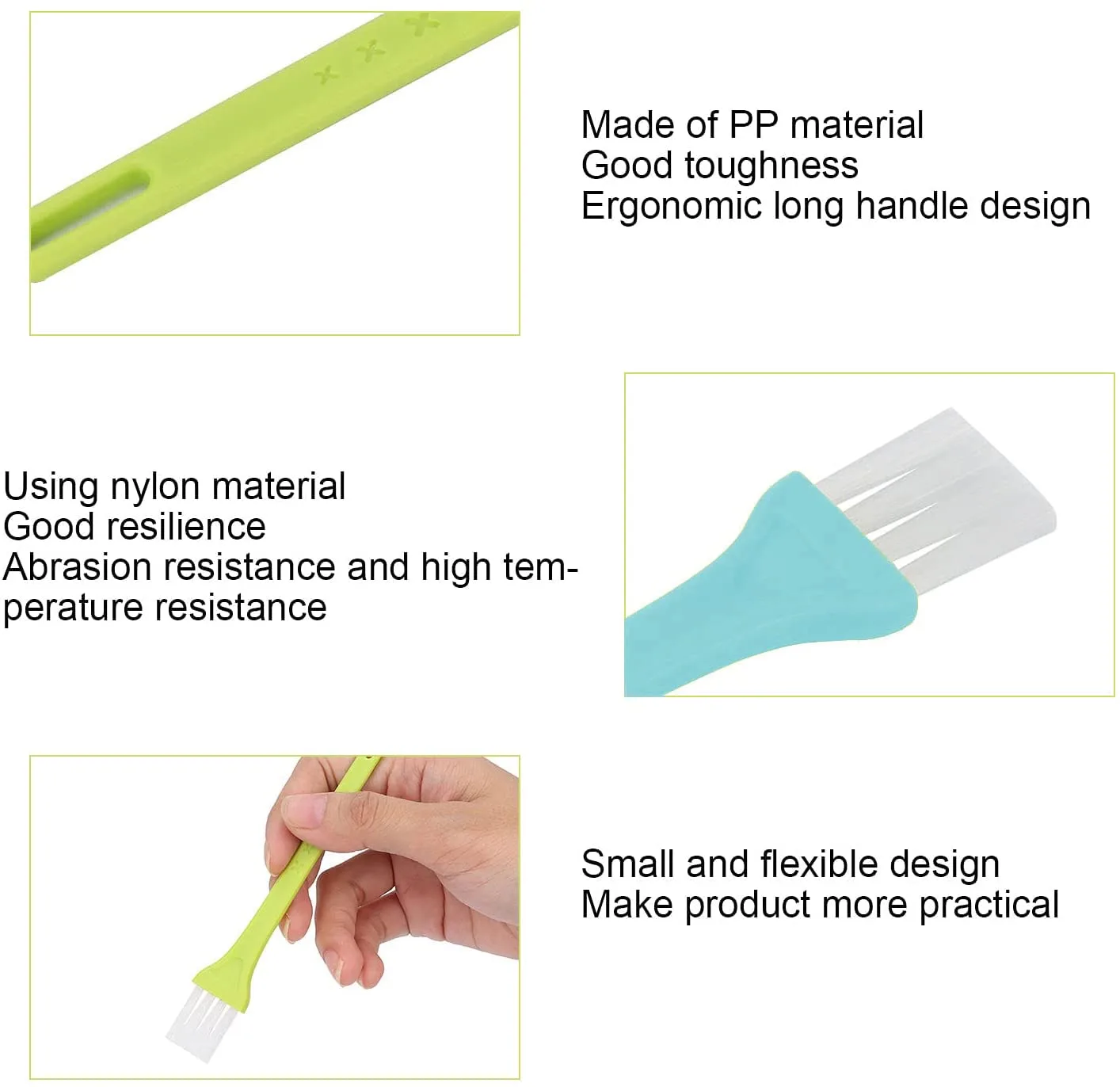 Razor Cleaning Brushes Electric Shaver Brush 8 Pcs - Image 4