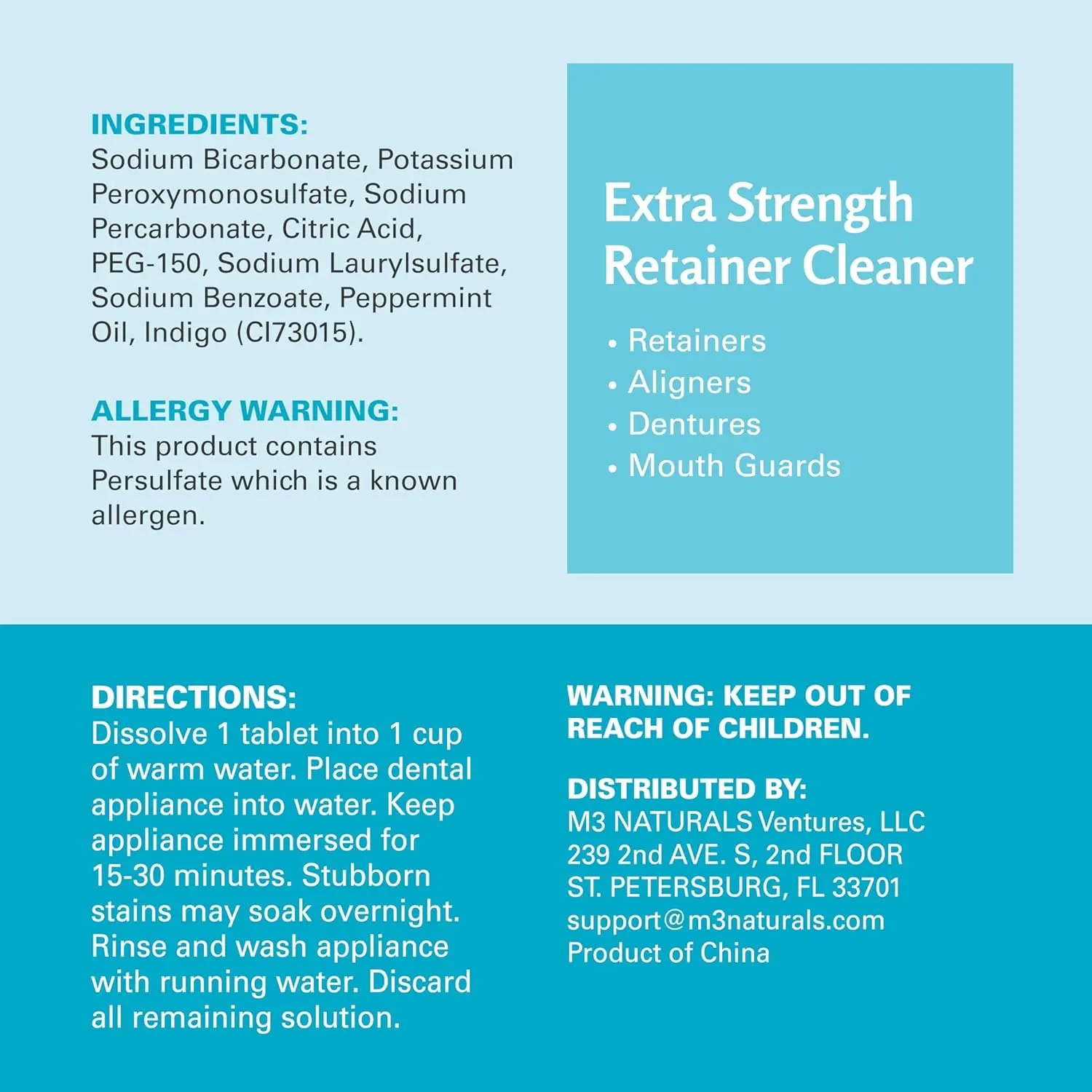 Retainer Cleaner Tablets Denture Invisalign Cleaner - Image 2