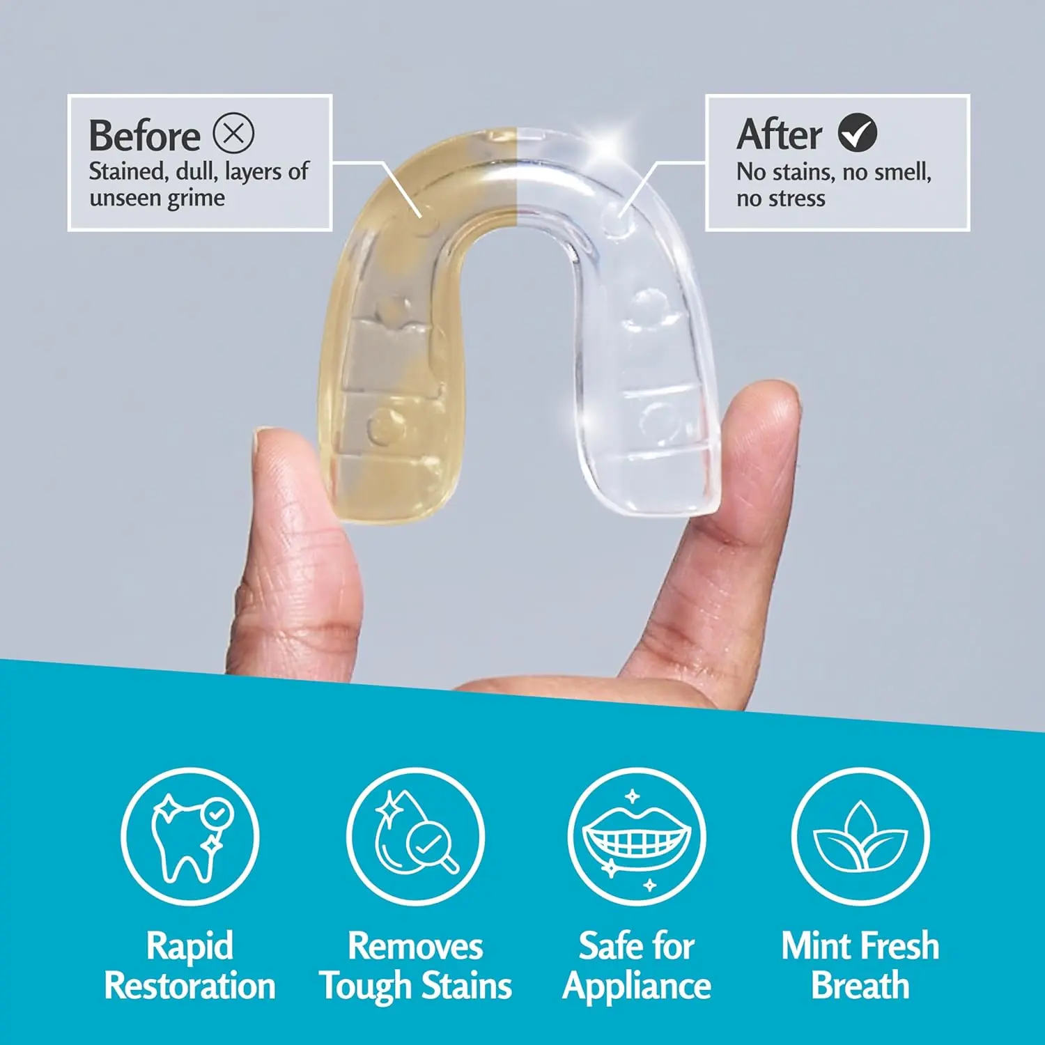 Retainer Cleaner Tablets Denture Invisalign Cleaner - Image 4