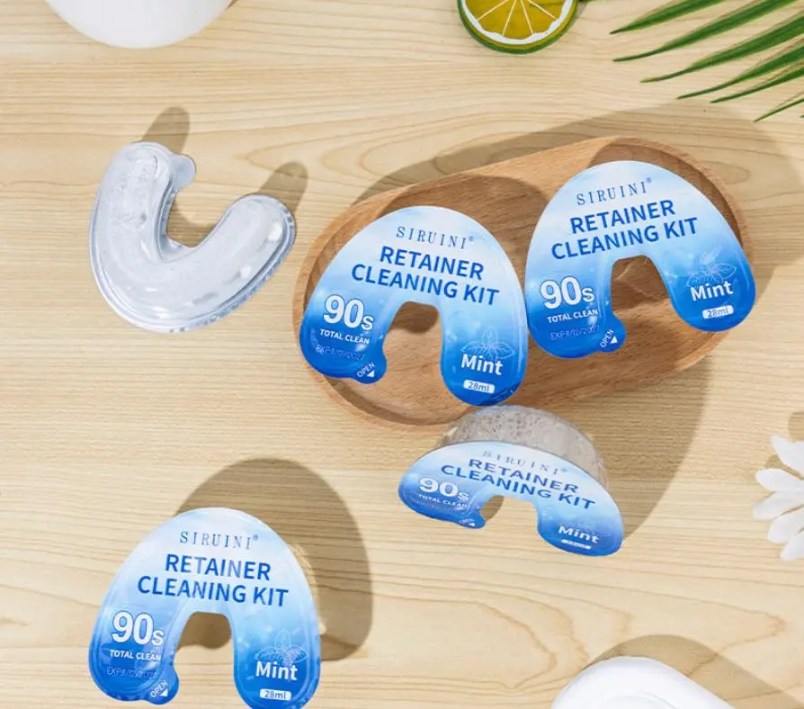 Retainer Cleaner 30 Vials - Braces & Denture Cleaning Kit - Image 6