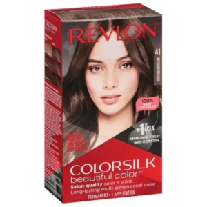 Revlon permanent hair color providing vibrant and lasting color for beautiful hair, packaging may vary.