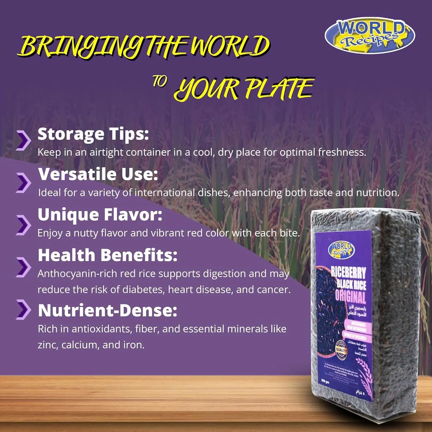 Riceberry Black Rice - High Antioxidants & Fibre - Image 5