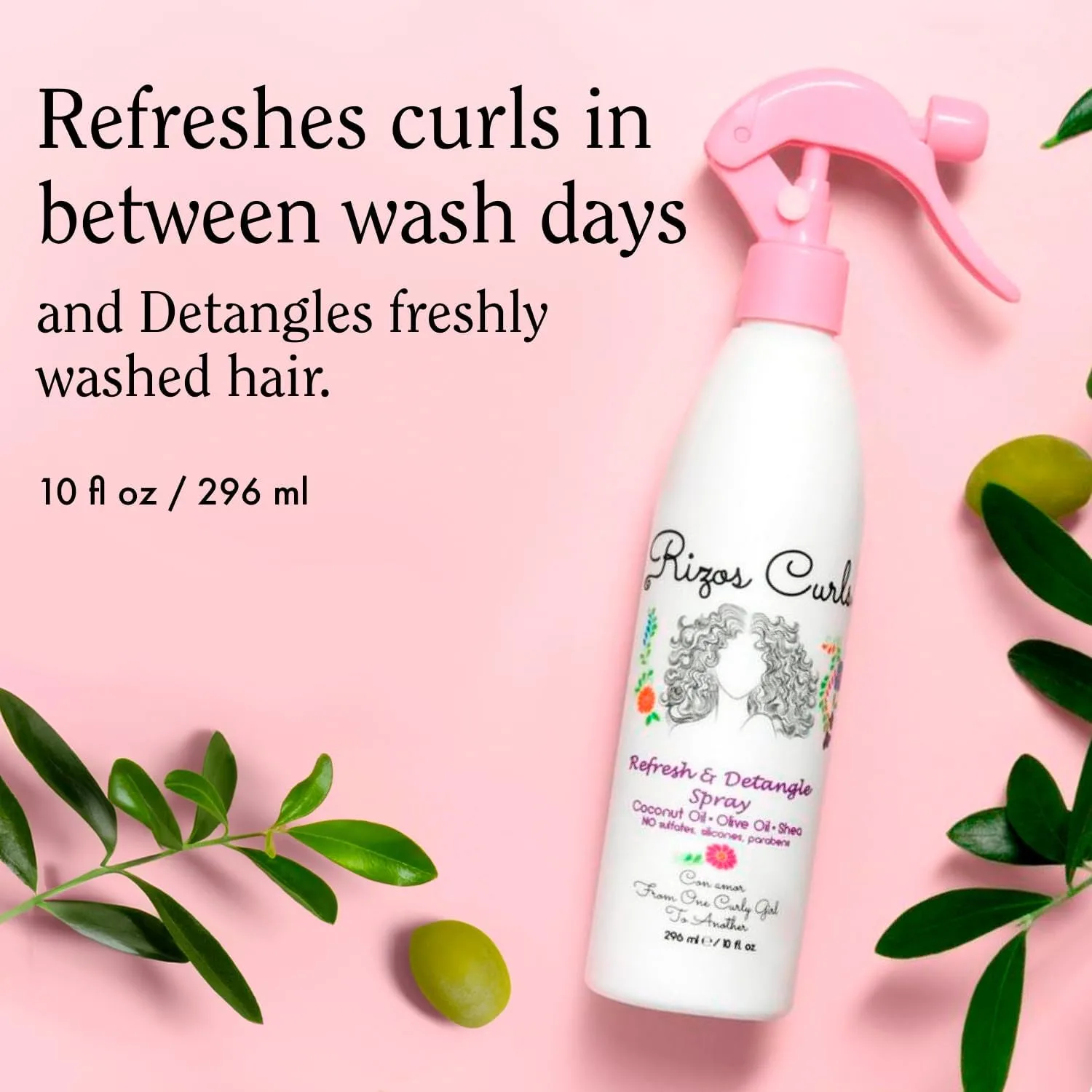 Rizos Curls Refresh & Detangle Spray Travel Size - Image 2