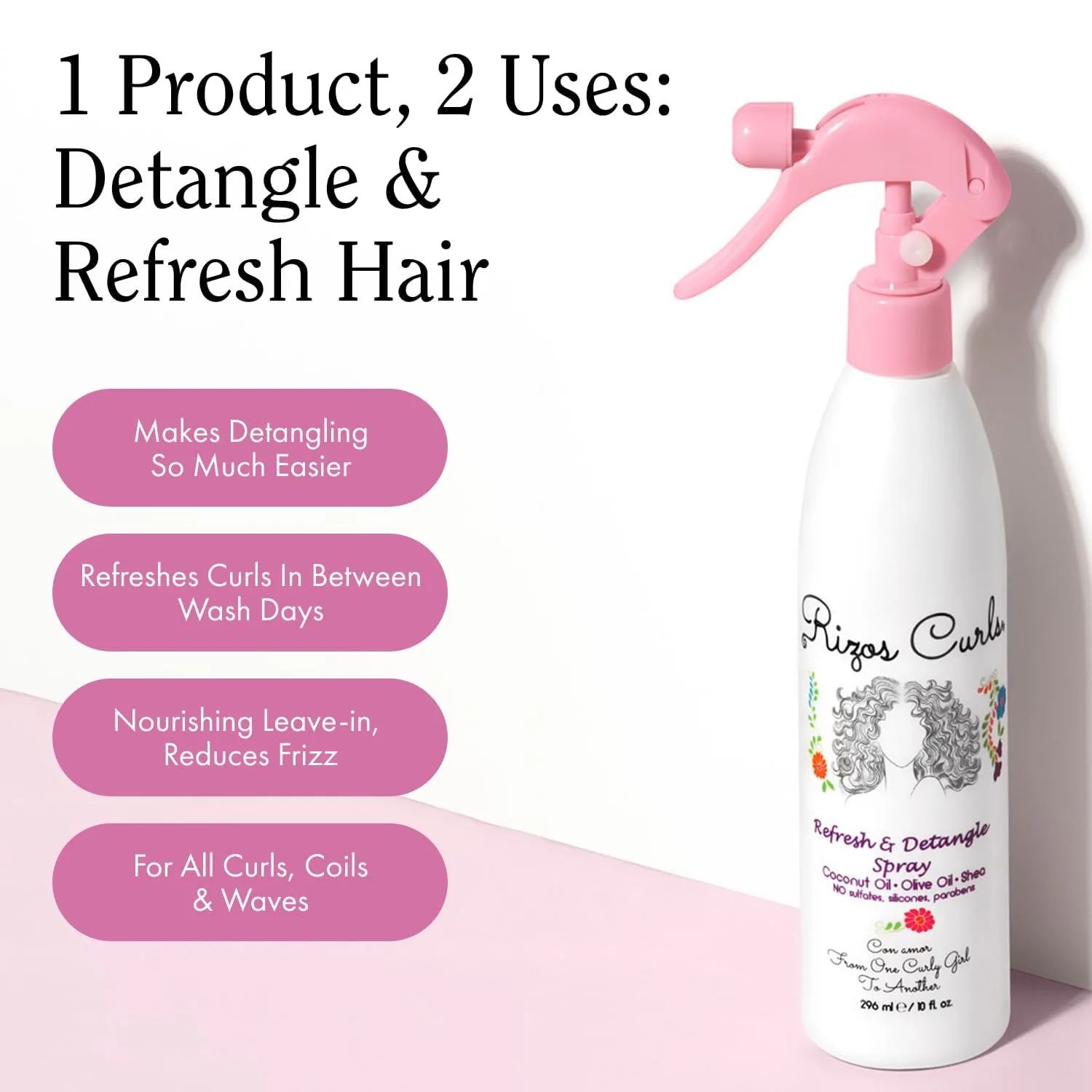 Rizos Curls Refresh & Detangle Spray Travel Size - Image 5