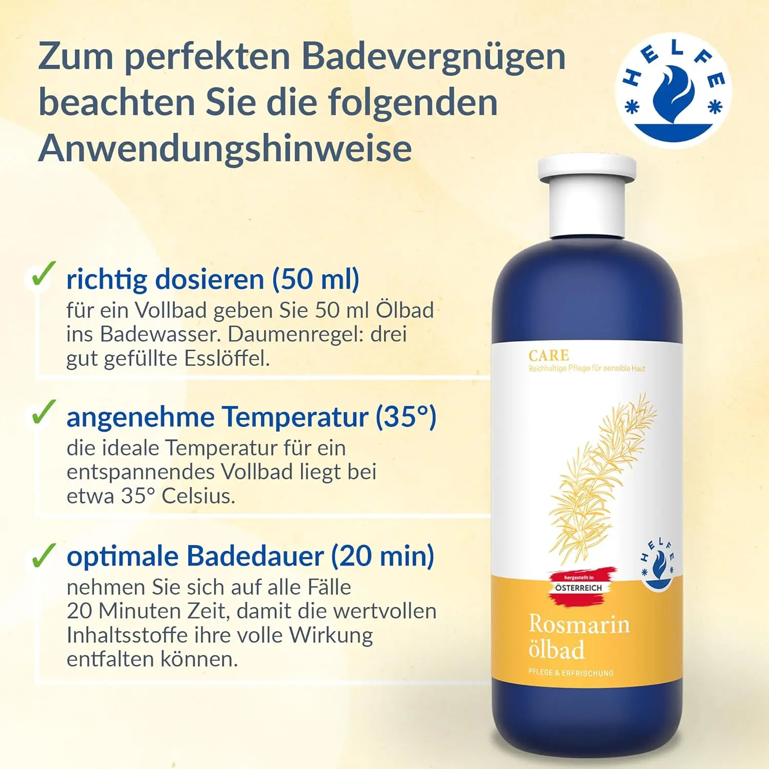 Rosemary Bath Oil - Pain Relief & Blood Circulation - Image 3