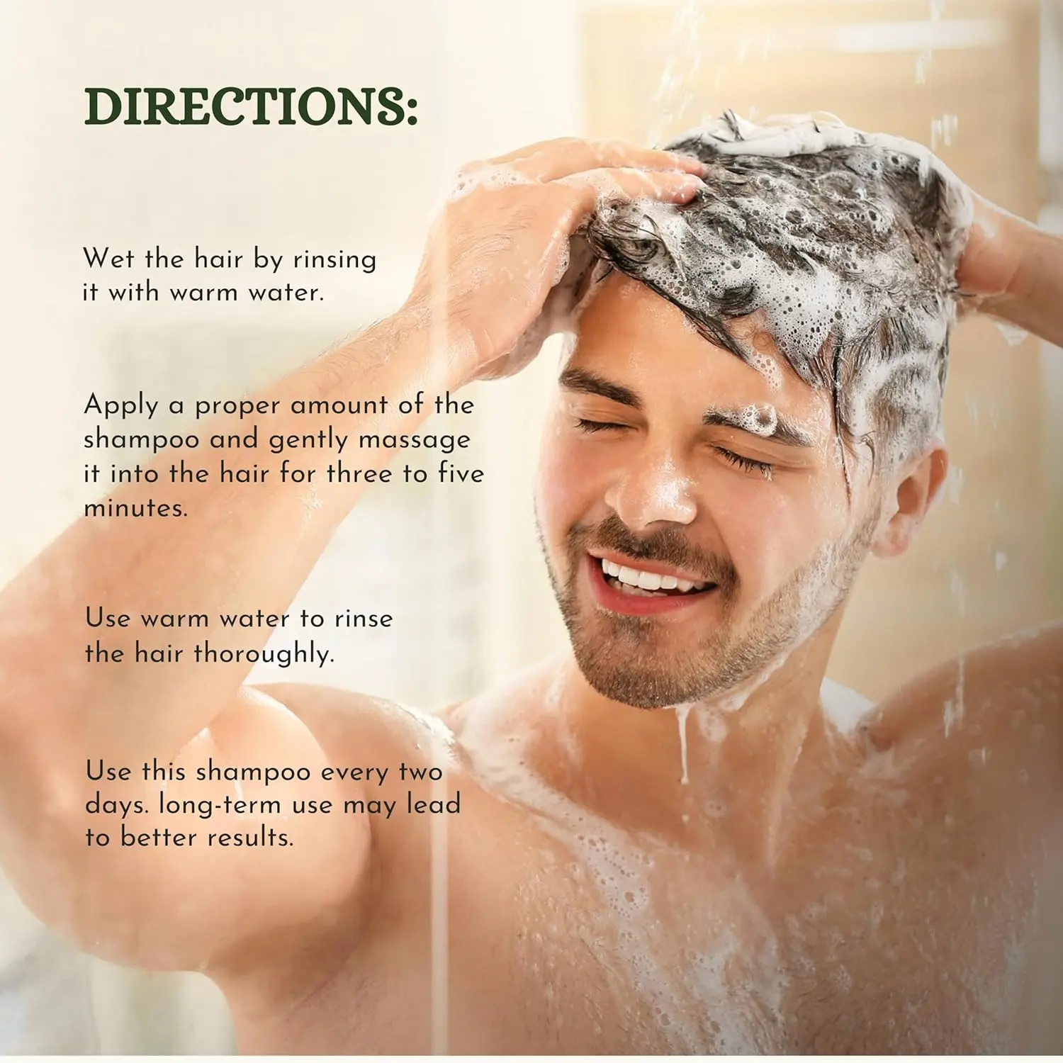 Sanoor rosemary mint shampoo infused with biotin promotes hair growth, reduces dandruff, and soothes itchy scalp, ideal for all hair types.