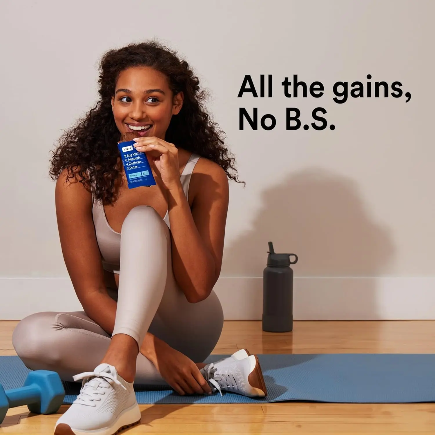 Twelve RXBAR blueberry protein snack bars, each weighing 0.624 pounds or 1.375 kilograms, perfect for a protein-packed snack.