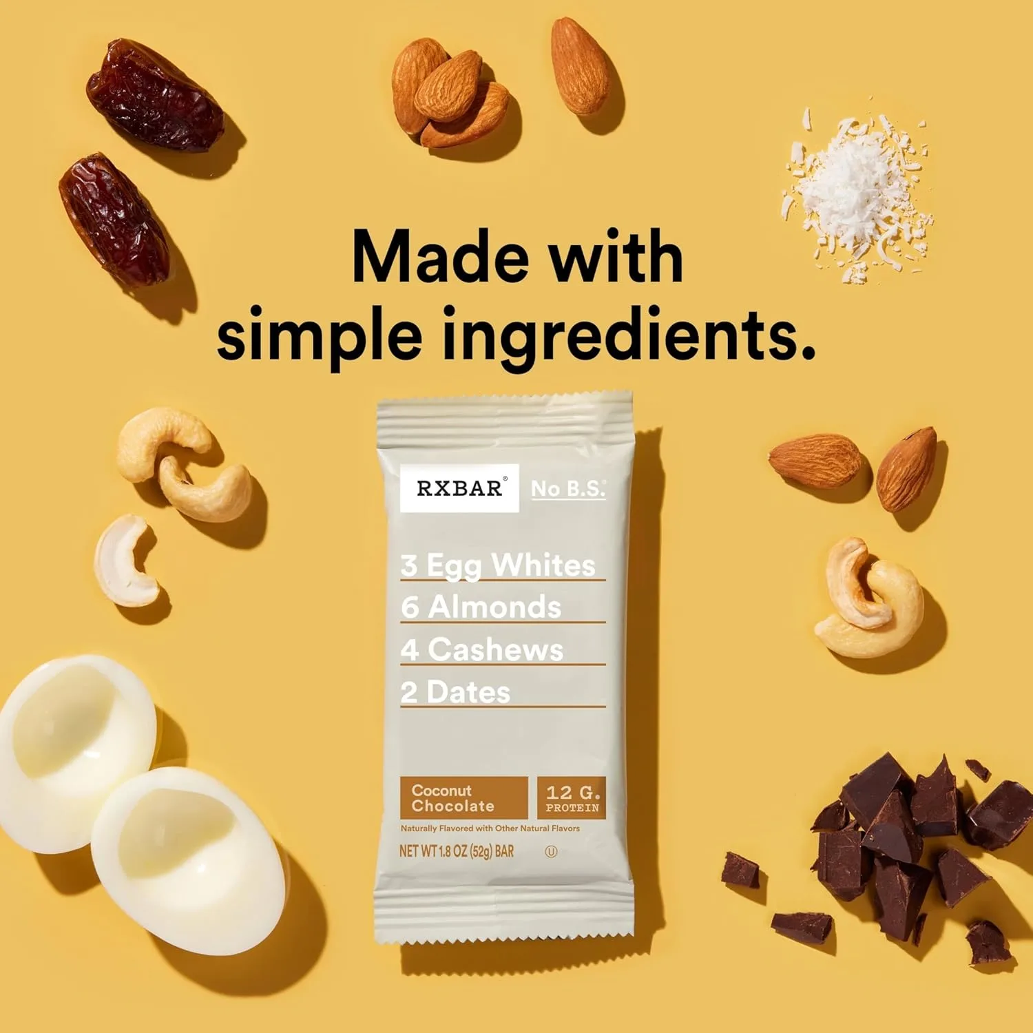 RXBAR Coconut Chocolate Protein Bars - 12 Count - Image 3