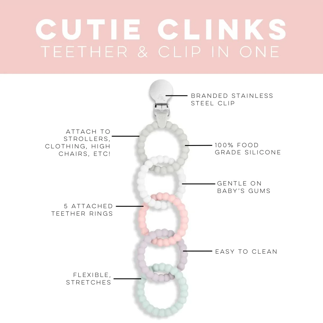 Ryan & Rose Attachable Teether - Safe Silicone Chew Toy - Image 2