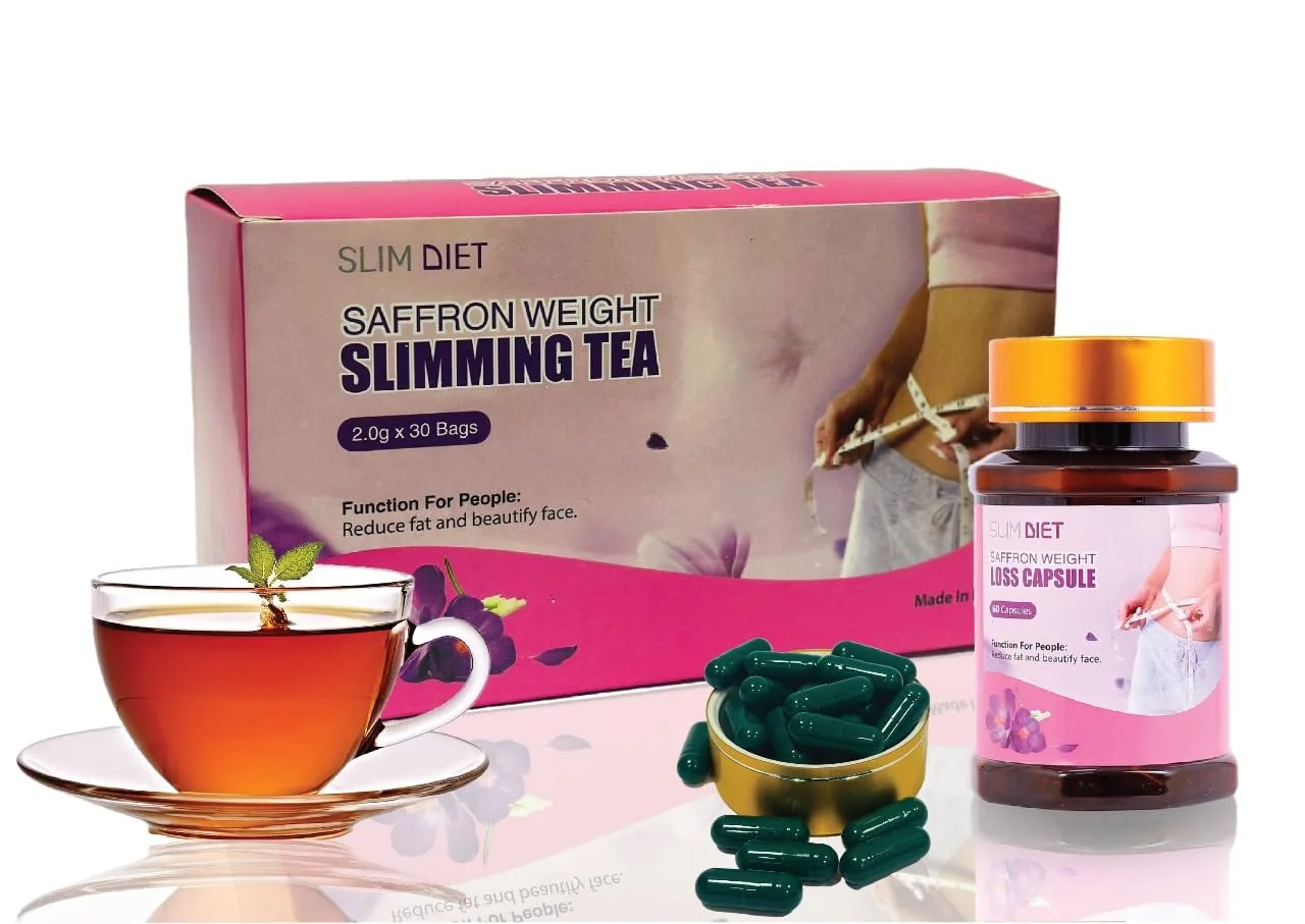 BEAUTY AMBITION Saffron Weight Loss Tea & Capsules