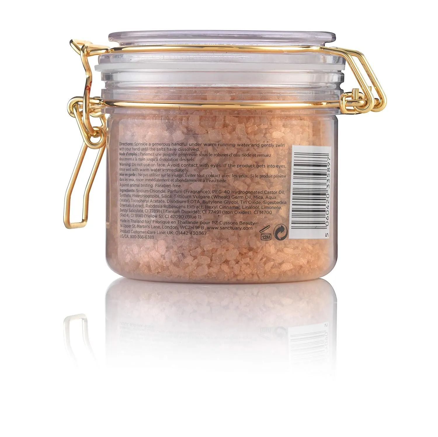 Sanctuary Spa Rose Bath Salts - Relaxing Mineral Soak - Image 2
