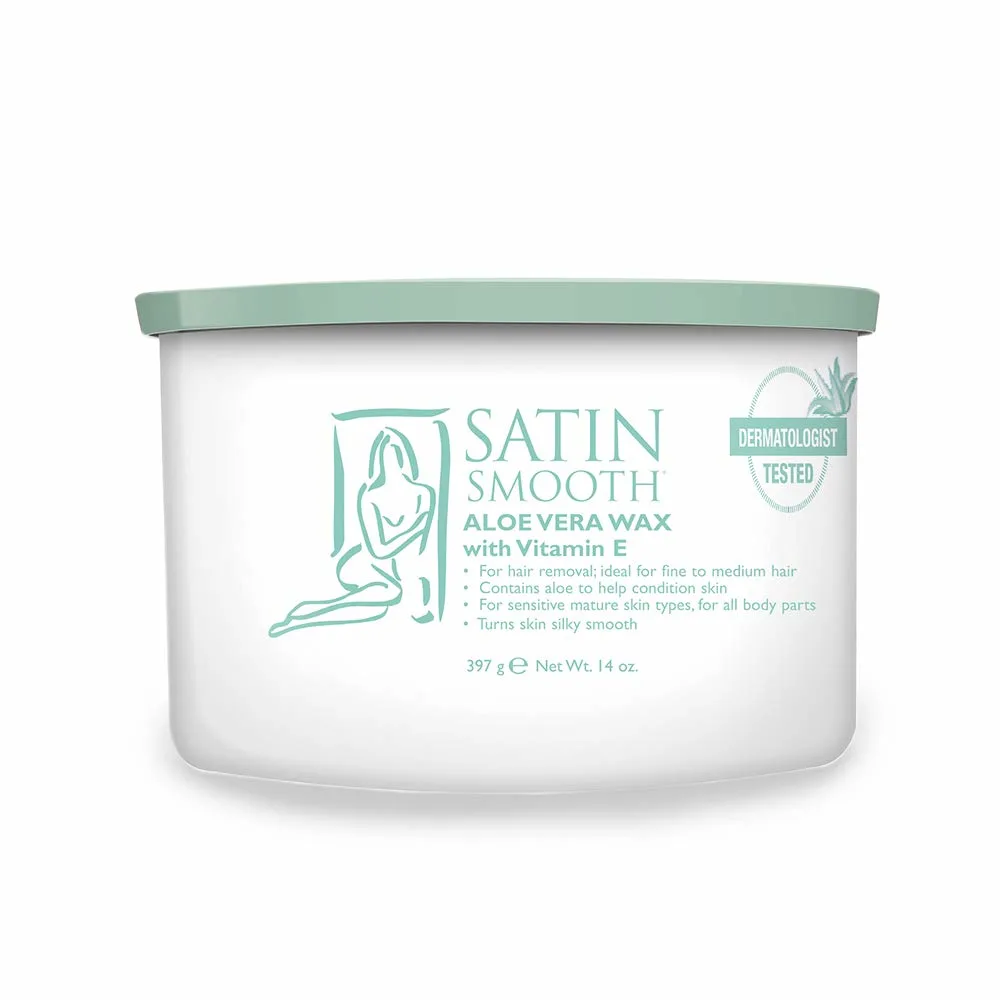 Satin Smooth Aloe Vera Wax - Hair Removal 14oz