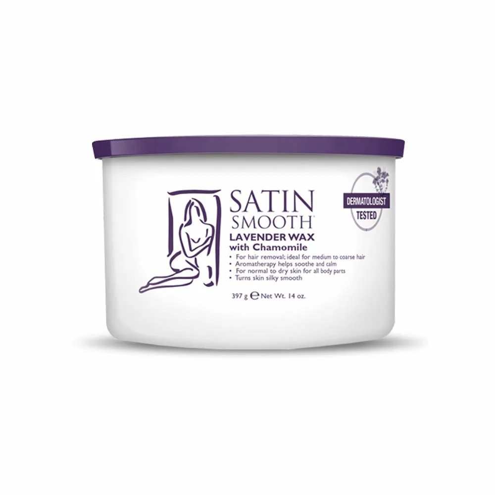 Satin Smooth Aloe Vera Wax - Hair Removal 14oz - Image 7