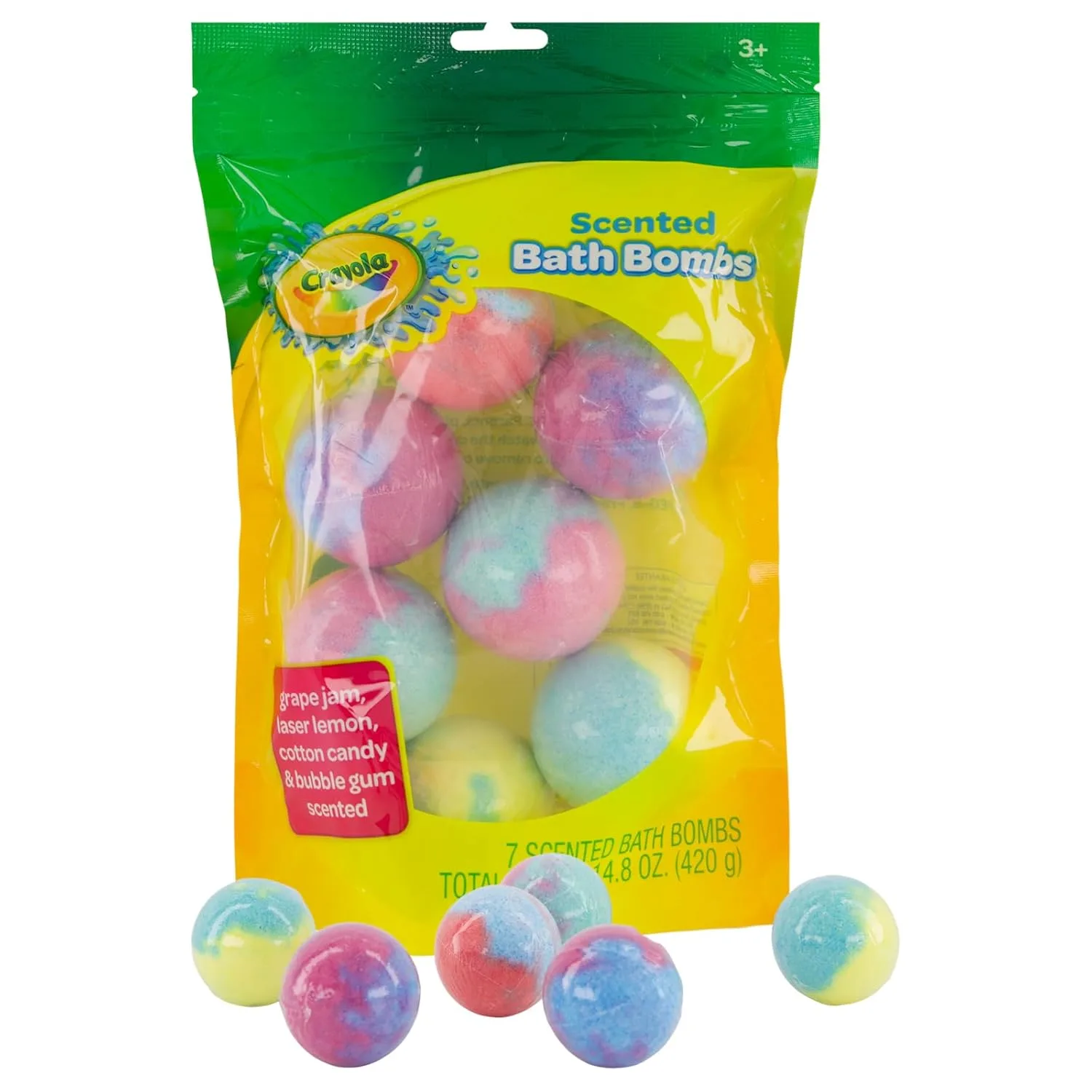 Scented Bath Bombs 7 Pack - Crayola by Taste Beauty