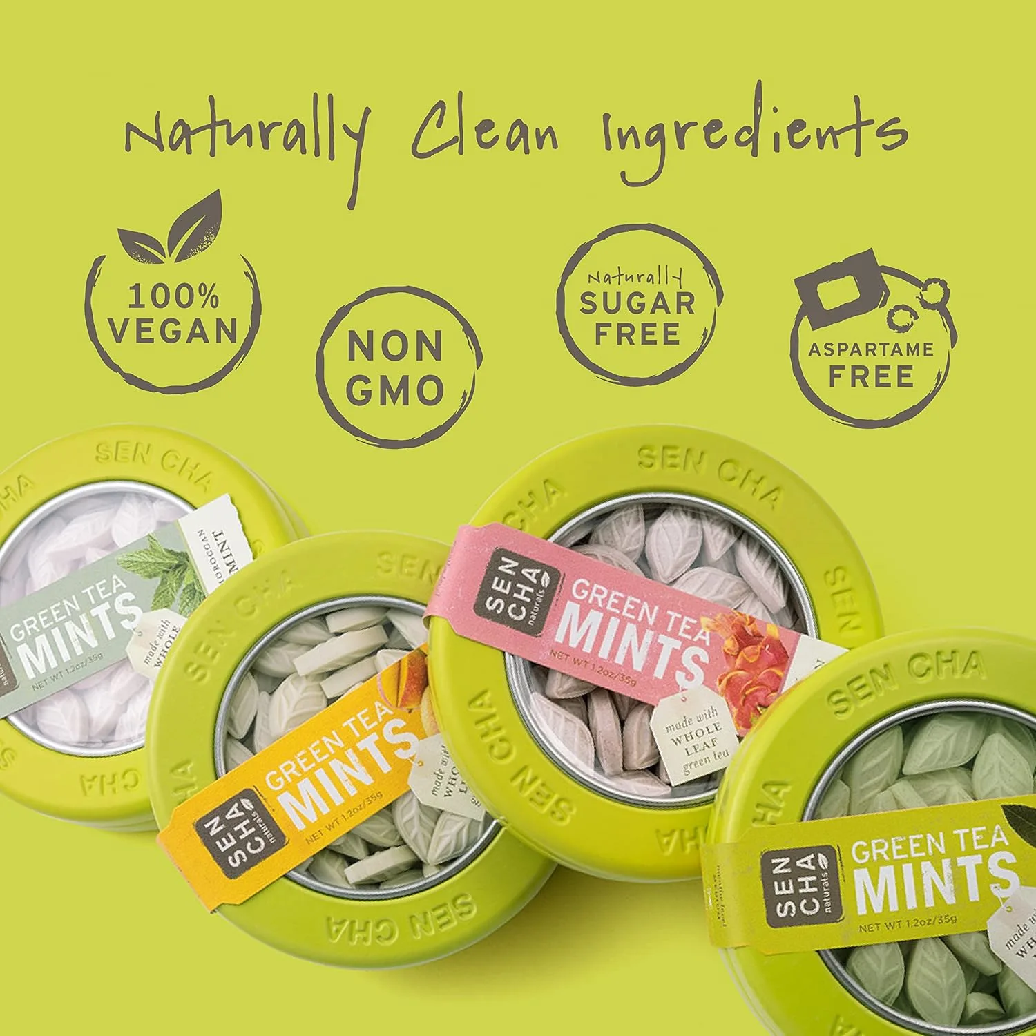 Sencha Green Tea Mints - Tropical Mango - Sugar Free - Image 4
