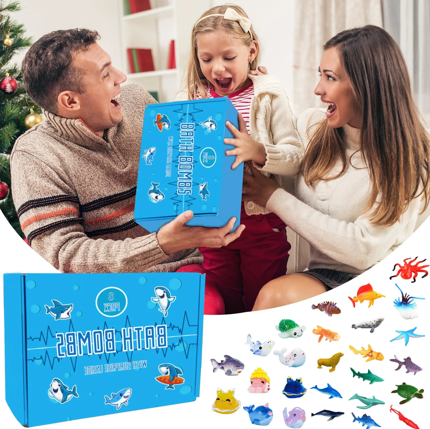 Shark Bath Bombs Kids Surprise - Natural Bath Gift - Image 5