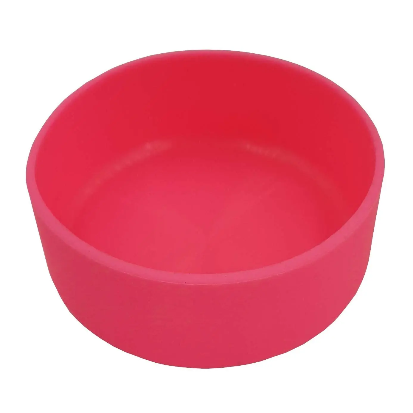 Pink silicone shaving cream can cover prevents rust rings and protects bathroom surfaces from stains and damage.