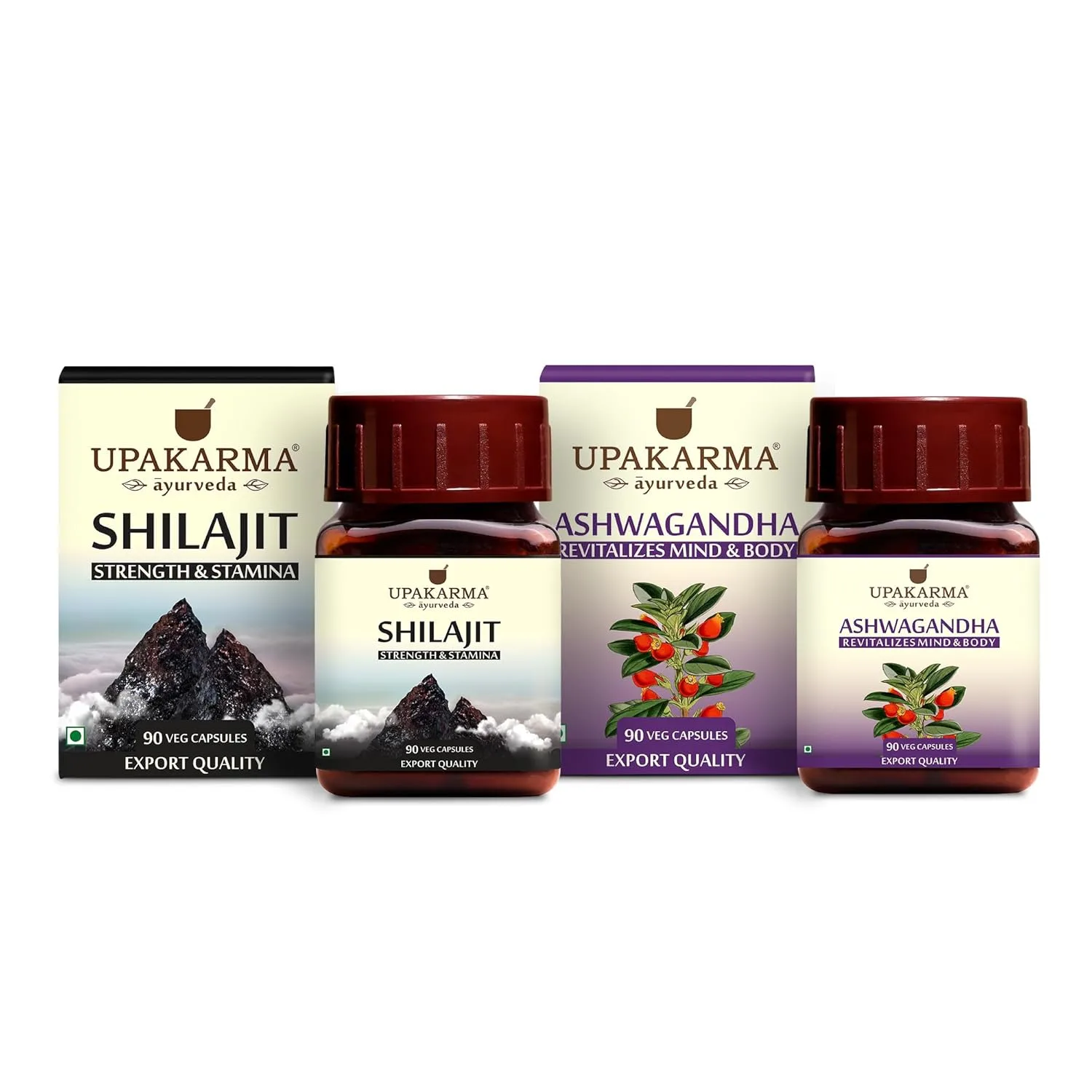 Shilajit Ashwagandha Capsules | Pure Extract, Vegan