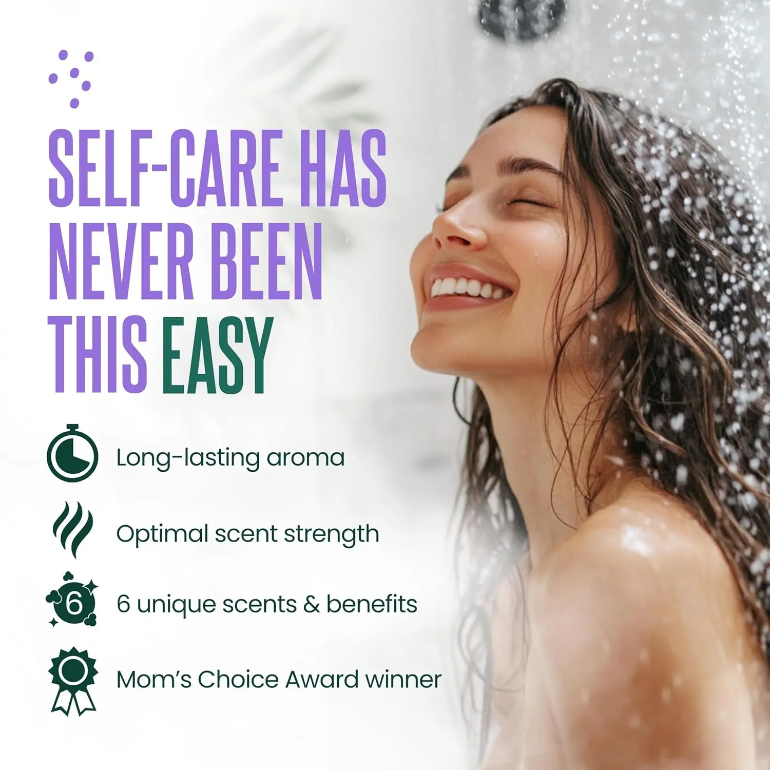 This aromatherapy shower bombs gift set includes six shower steamers with essential oils for a relaxing home spa experience and sinus relief.