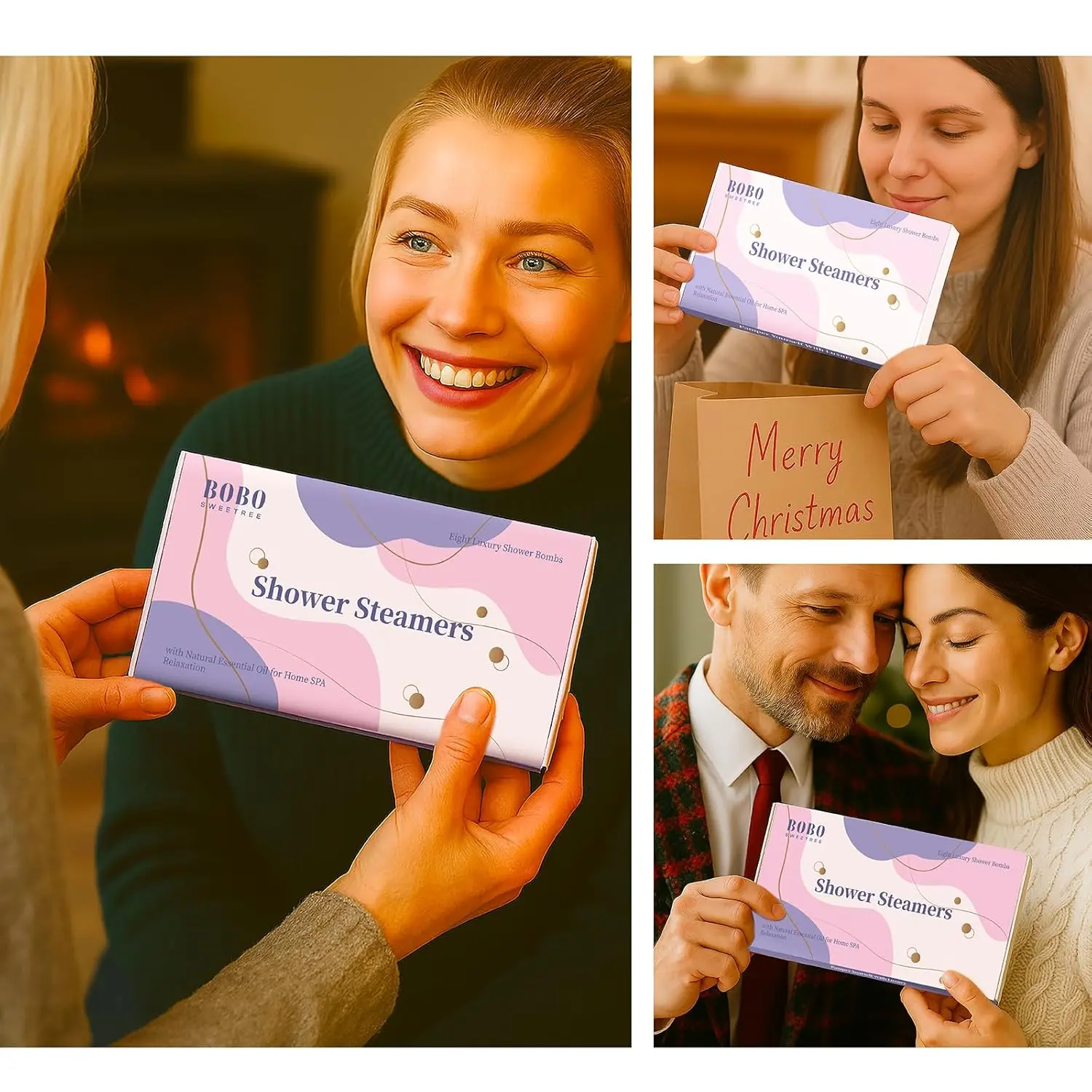 Indulge in a relaxing aromatherapy experience with these shower steamers, infused with natural essential oils for stress relief and self-care, making them the perfect gift for women.