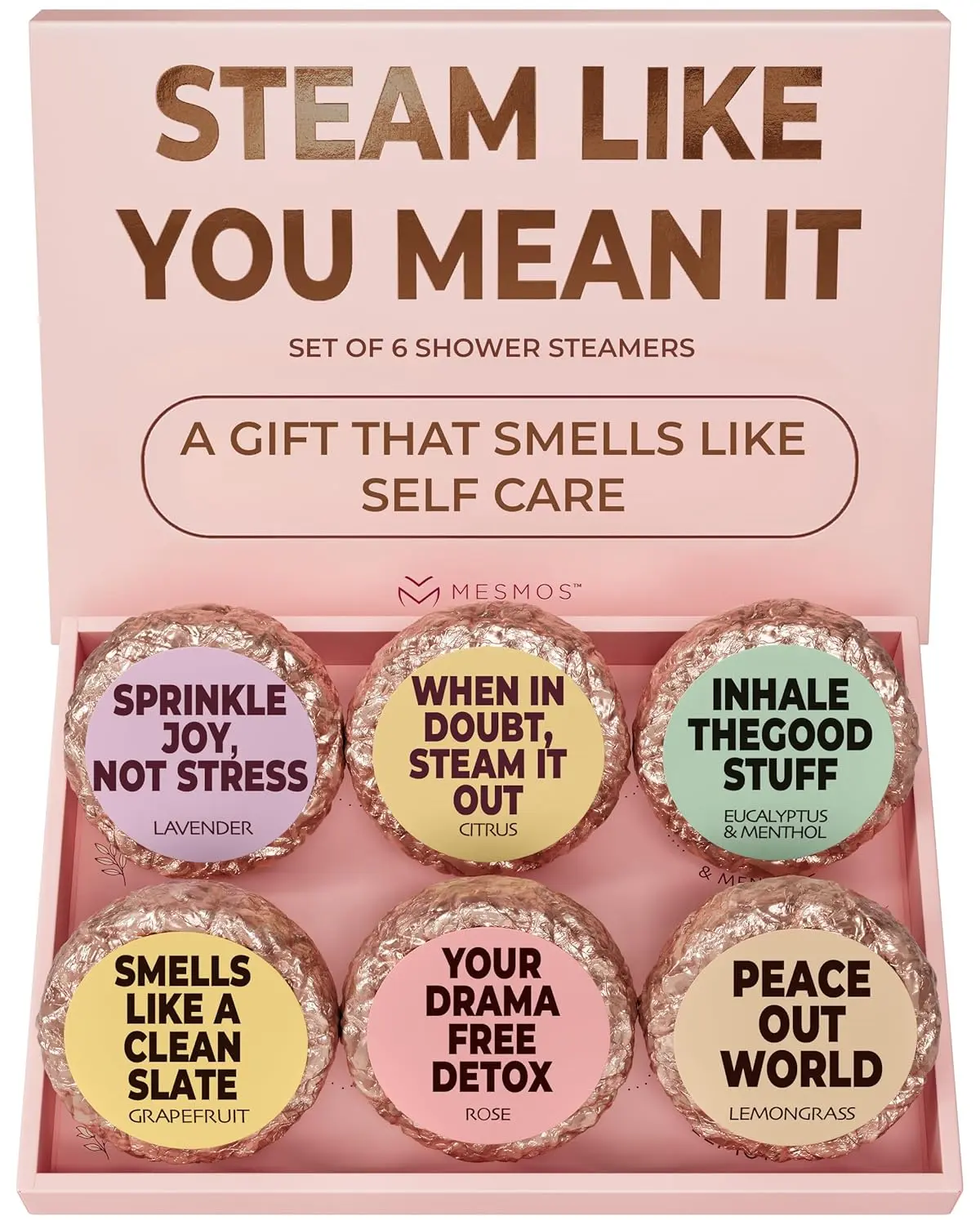 Aromatherapy shower steamers create a spa-like experience, perfect self-care gifts for women.