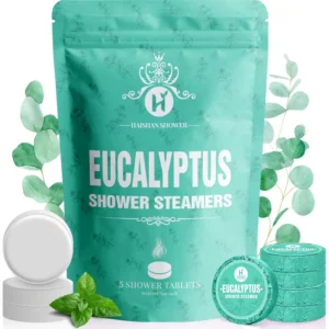 Enjoy a relaxing aromatherapy experience with these eucalyptus and mint shower steamers, perfect as a thoughtful gift for Valentine's Day, birthdays, or any special occasion.