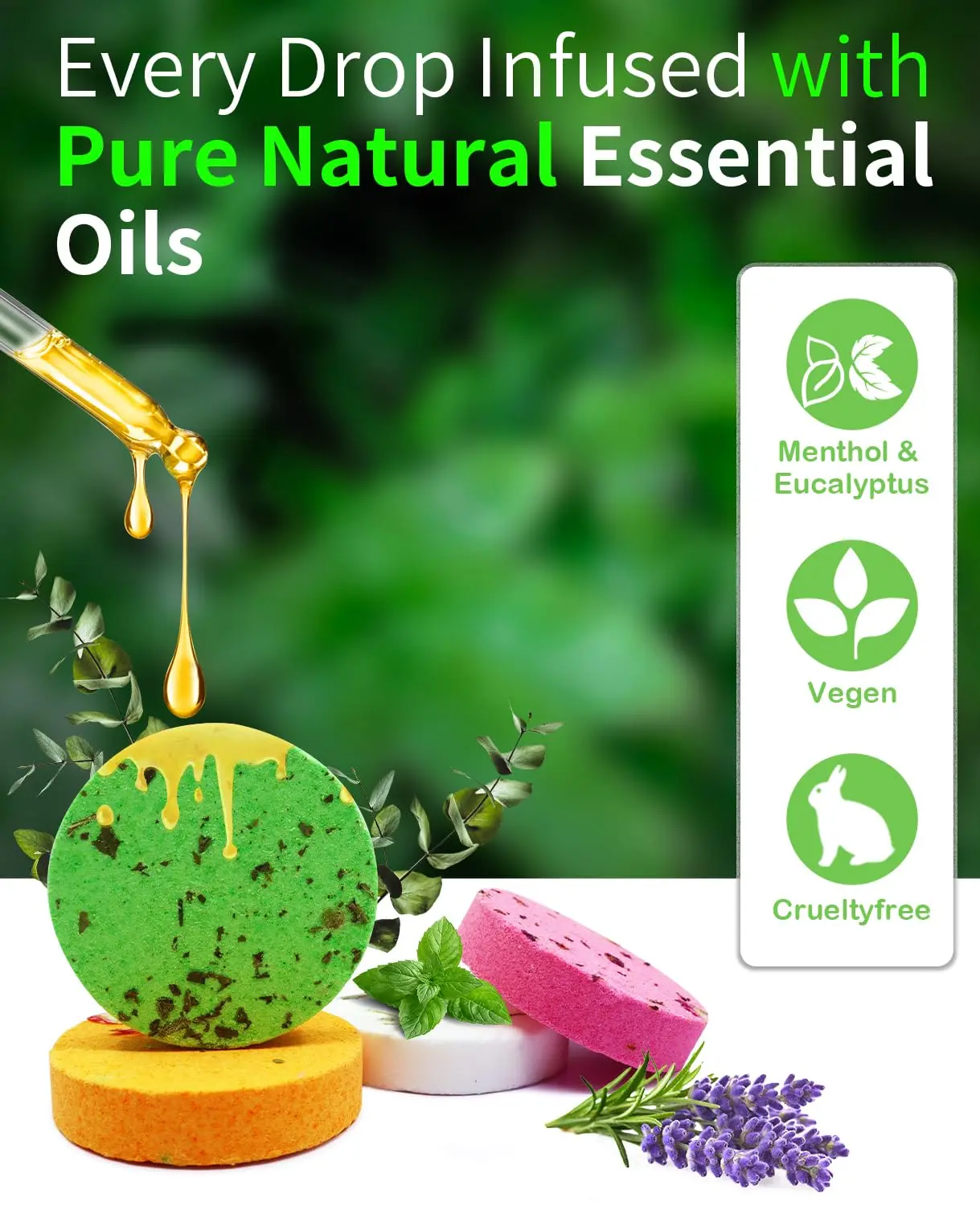 This 8-pack of aromatherapy shower steamers offers organic essential oil scents for stress relief and a relaxing home spa experience, making it a perfect gift for women.