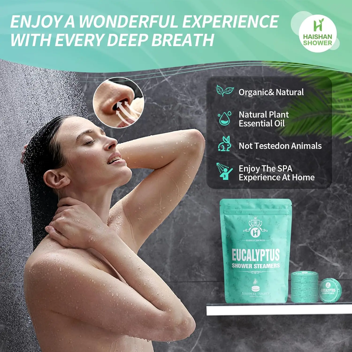 Enjoy a relaxing aromatherapy experience with these eucalyptus and mint shower steamers, perfect as a thoughtful gift for Valentine's Day, birthdays, or any special occasion.