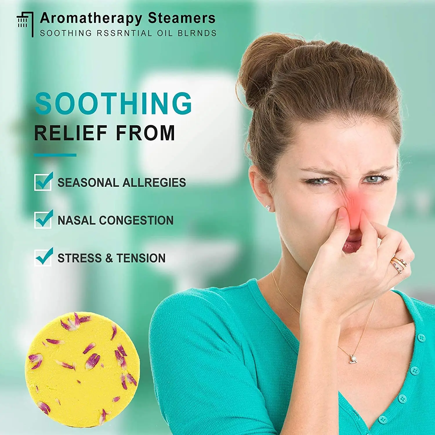 This aromatherapy shower bombs set includes eight shower steamers with essential oils, offering a relaxing spa experience at home with fragrances like lavender, eucalyptus, and rose.