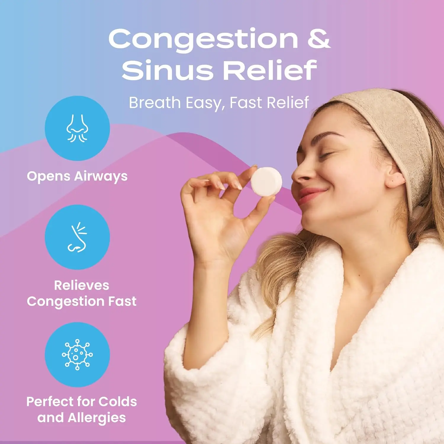 Enjoy relaxing aromatherapy with these shower steamers infused with essential oils, perfect for stress relief and self-care as a thoughtful birthday gift for women or men.