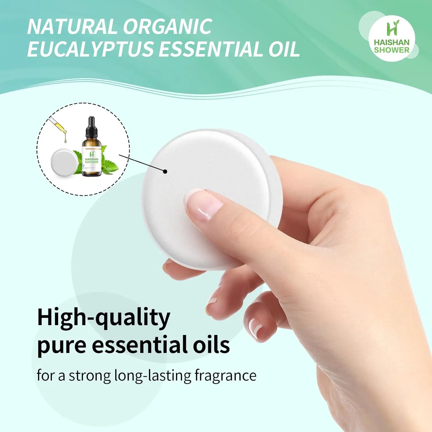 Enjoy a relaxing aromatherapy experience with these eucalyptus and mint shower steamers, perfect as a thoughtful gift for Valentine's Day, birthdays, or any special occasion.