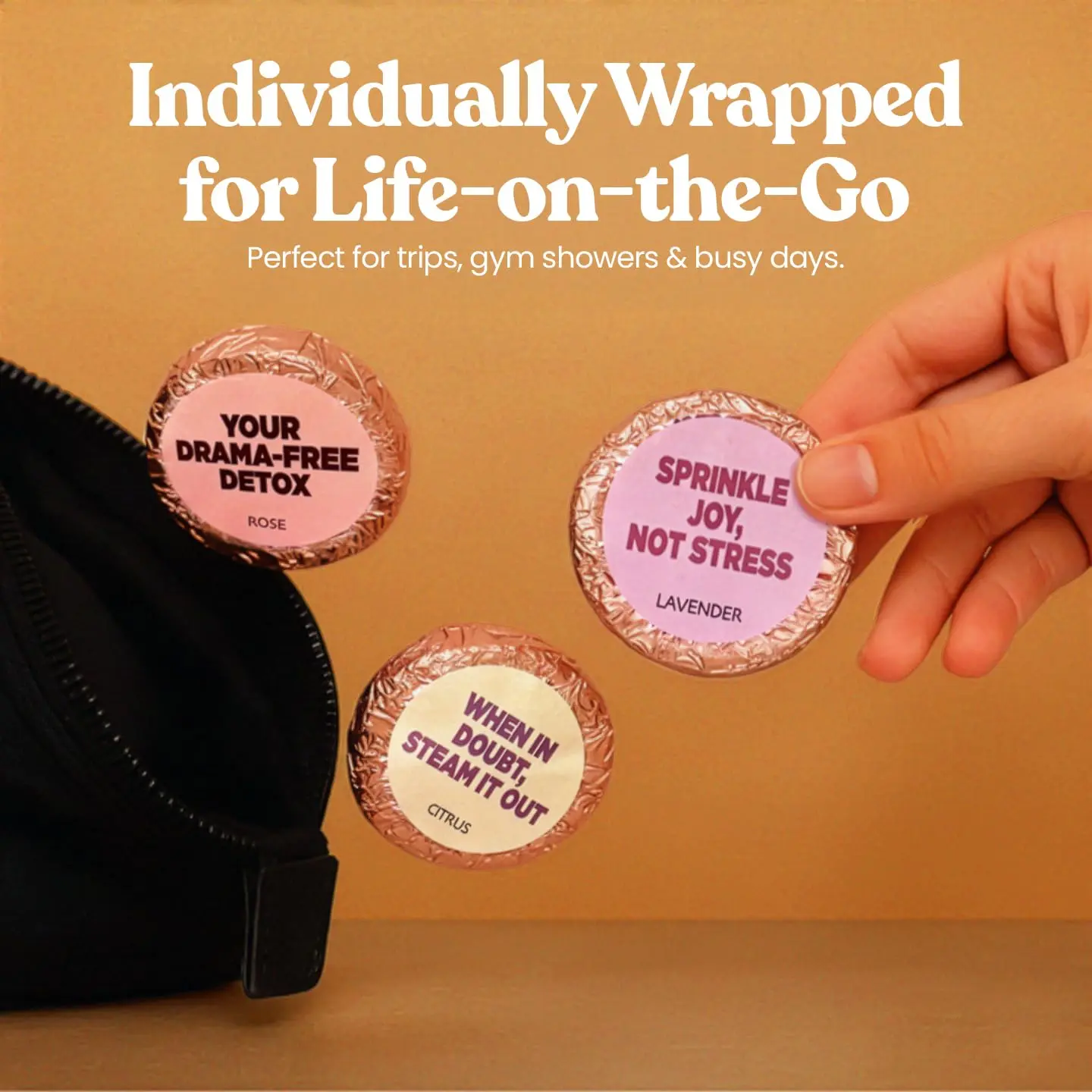 Aromatherapy shower steamers create a spa-like experience, perfect self-care gifts for women.