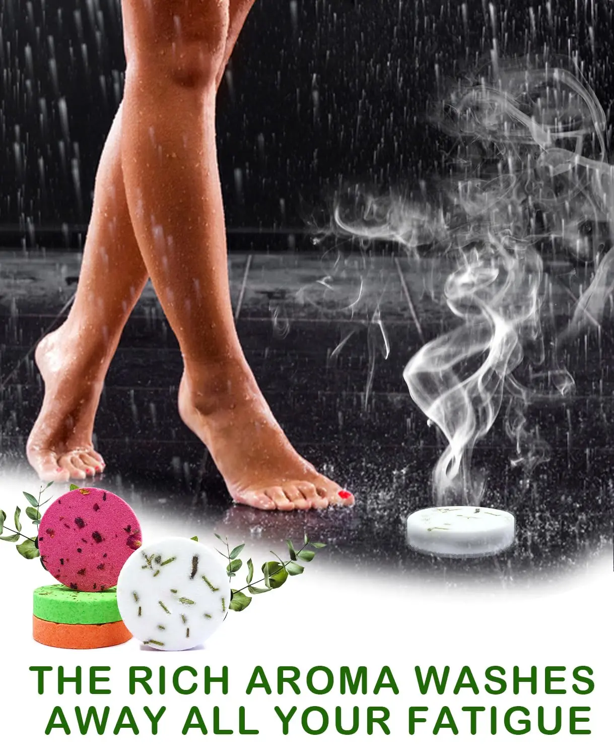 This 8-pack of aromatherapy shower steamers offers organic essential oil scents for stress relief and a relaxing home spa experience, making it a perfect gift for women.