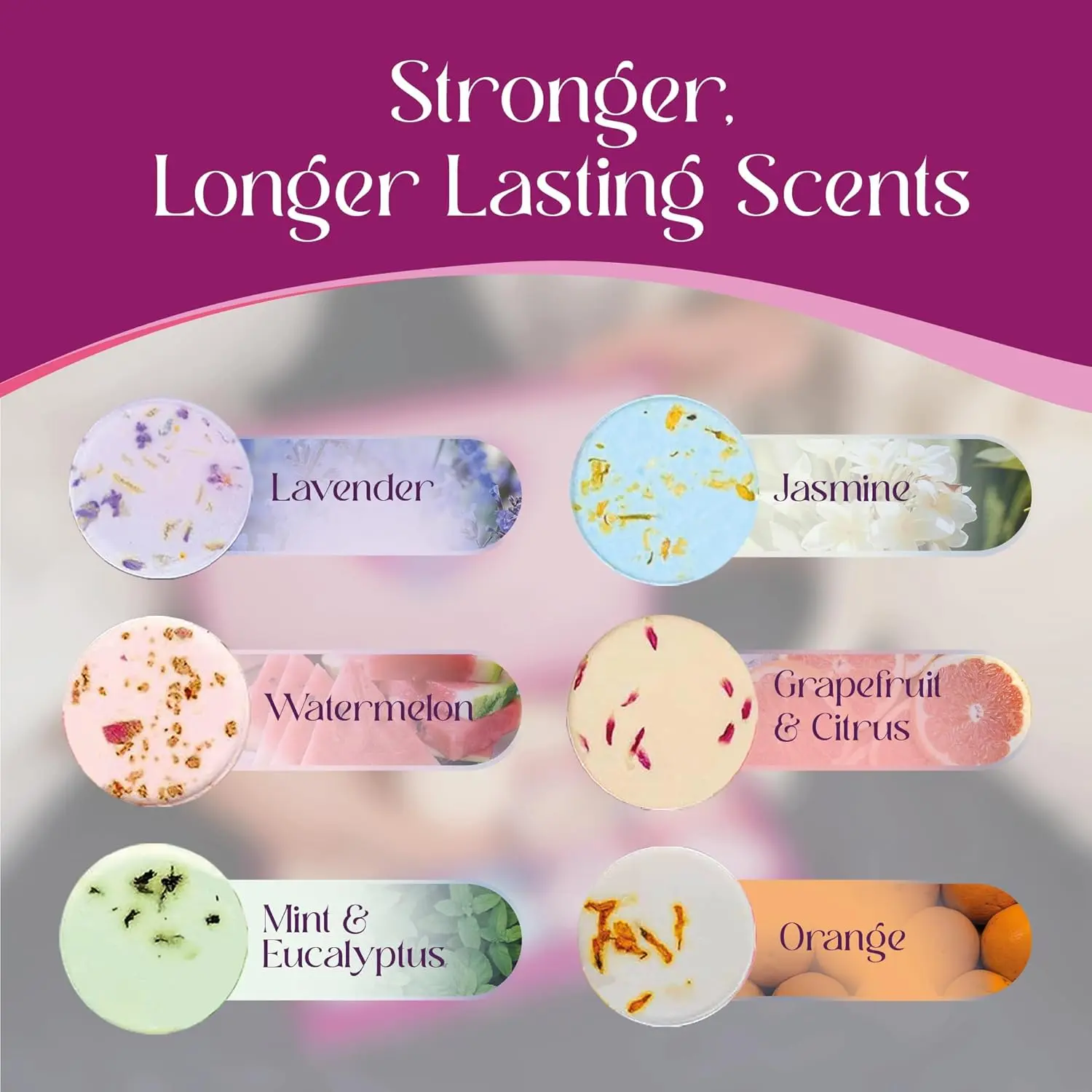 This set of shower steamers offers a luxurious aromatherapy spa experience at home, perfect as relaxing birthday gifts or self-care presents for women.