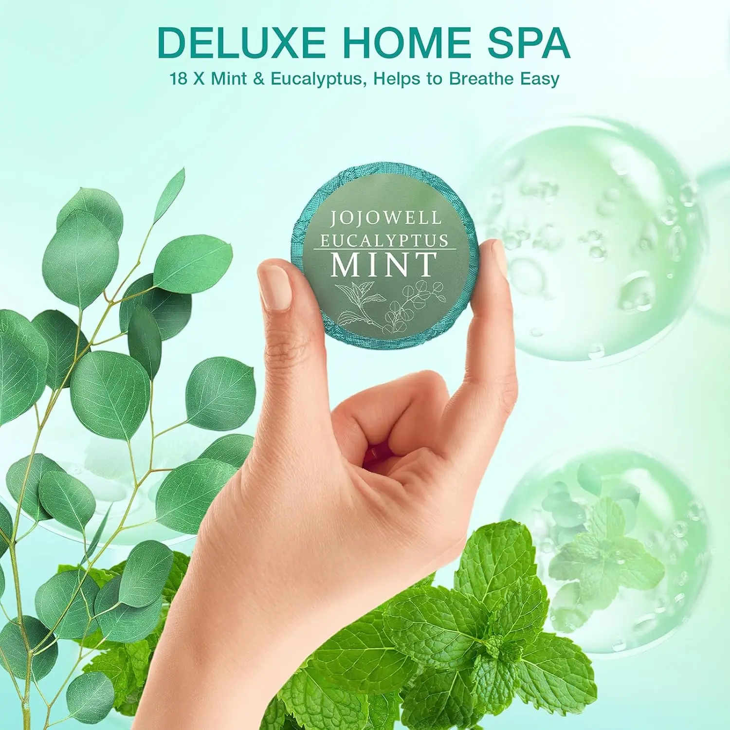 This 18-pack of JoJowell shower steamers with eucalyptus and mint provides aromatherapy benefits for nasal relief and a relaxing spa experience, making it a perfect self-care gift for both women and men.