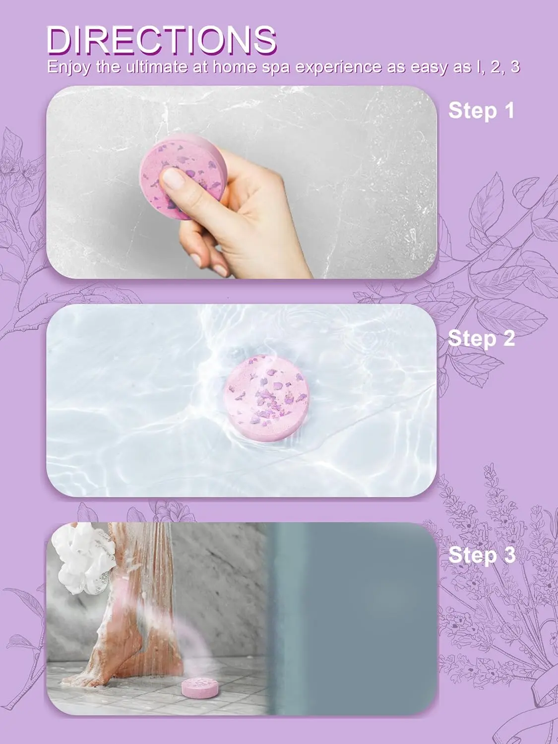 Relax and rejuvenate with these aromatherapy shower steamers, infused with natural essential oils like lavender and eucalyptus, perfect gifts for women for self-care and spa-like relaxation at home.