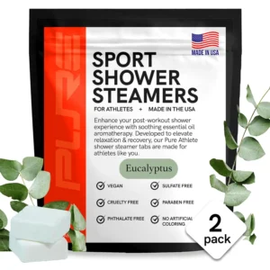 These USA-made shower steamers with natural eucalyptus and menthol essential oils offer aromatherapy, stress and sinus relief, and muscle recovery, making them great gifts for athletes and runners.