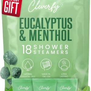 Invigorating eucalyptus shower steamers for aromatherapy provide a spa-like experience, perfect Christmas gifts for teen girls and women or unique white elephant gifts.