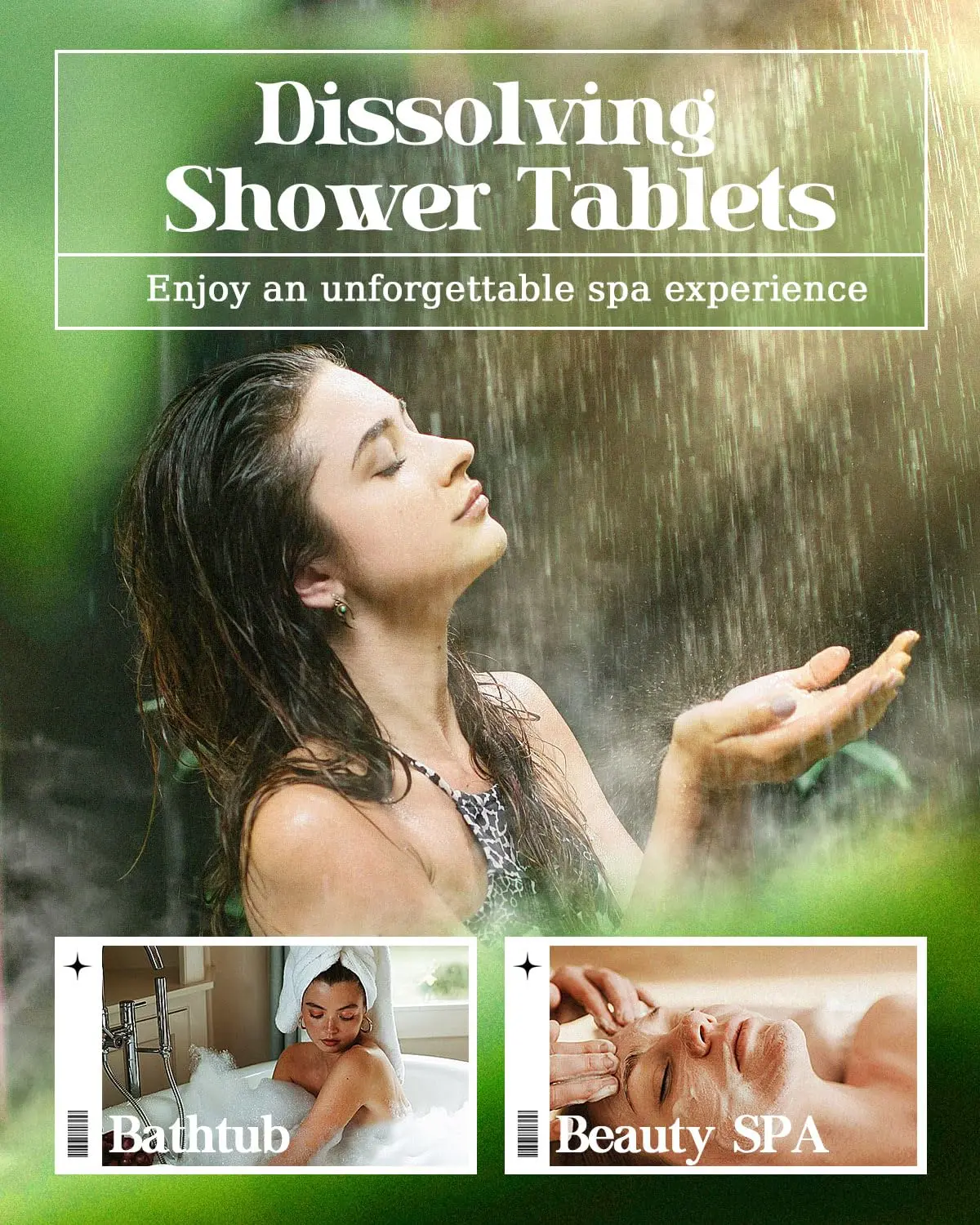 A set of eucalyptus shower steamers provides aromatherapy for nasal congestion relief and creates a relaxing home spa experience.