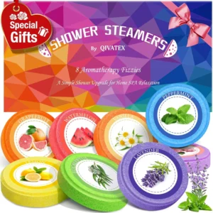 Relaxing shower steamers gifts for women with aromatherapy essential oils provide a spa-like experience for stress relief and self-care.
