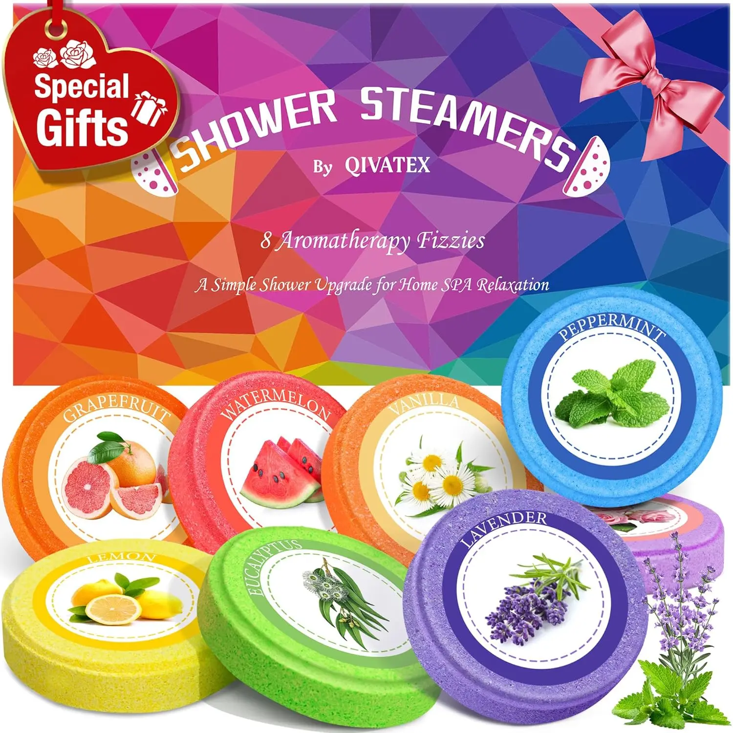 Relaxing shower steamers gifts for women with aromatherapy essential oils provide a spa-like experience for stress relief and self-care.