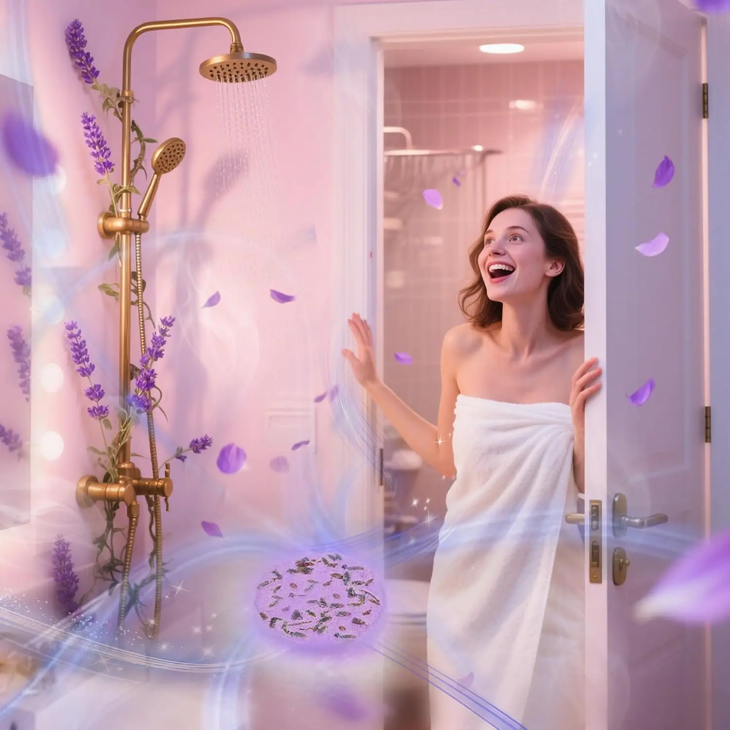 This beautifully packaged aromatherapy shower steamers gift set for women includes 12 shower bombs with six different fragrances for stress relief and relaxation, perfect for birthdays, Mother's Day, or a spa day at home.