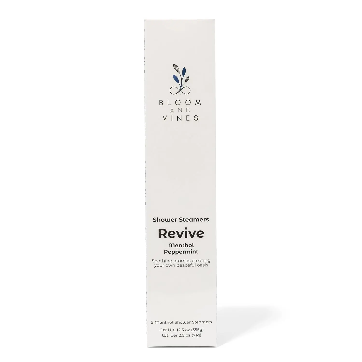 Aromatherapy shower steamers with menthol and peppermint essential oils, providing a spa-like experience to reduce stress and lift your mood.