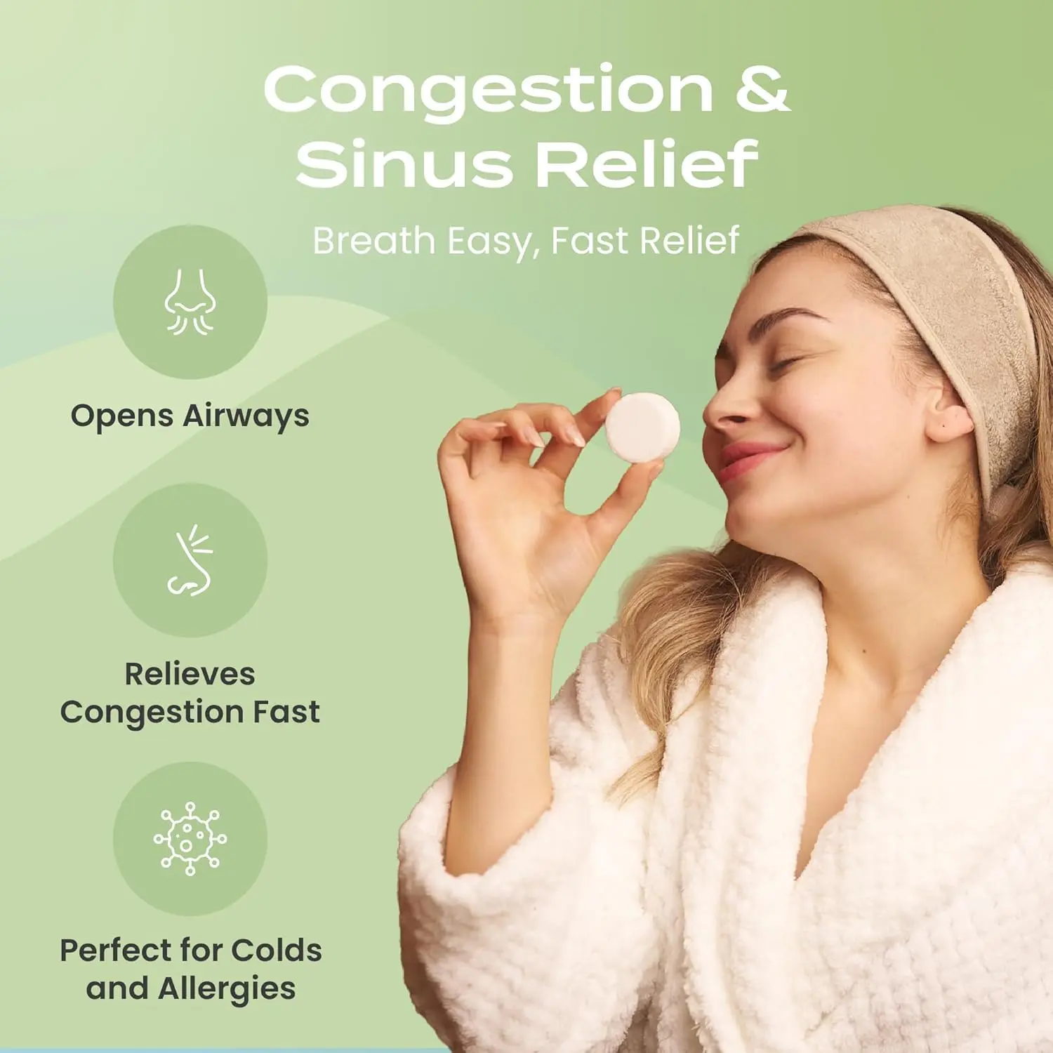 Fifteen tea tree aromatherapy shower steamers for stress relief and relaxation, perfect for birthday gifts or travel.