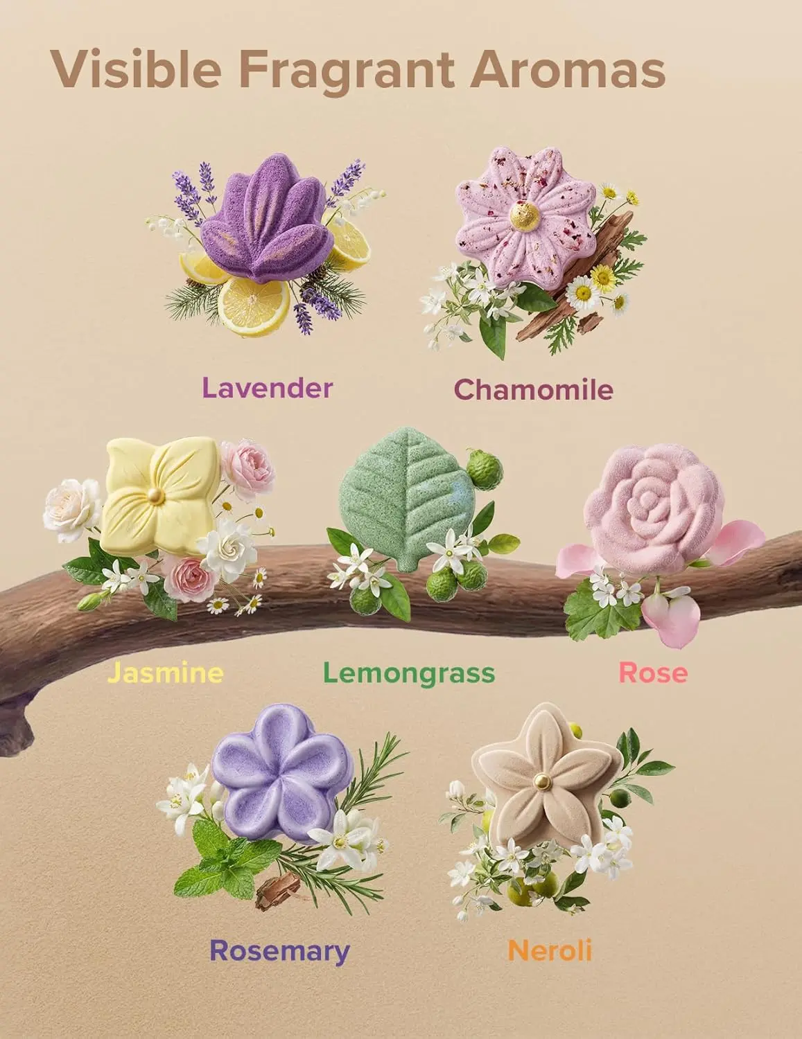 A 14-pack of Momcozy shower steamers with 7 unique floral scents offers a relaxing aromatherapy spa experience in your daily shower, perfect as a Valentine's Day gift for her.