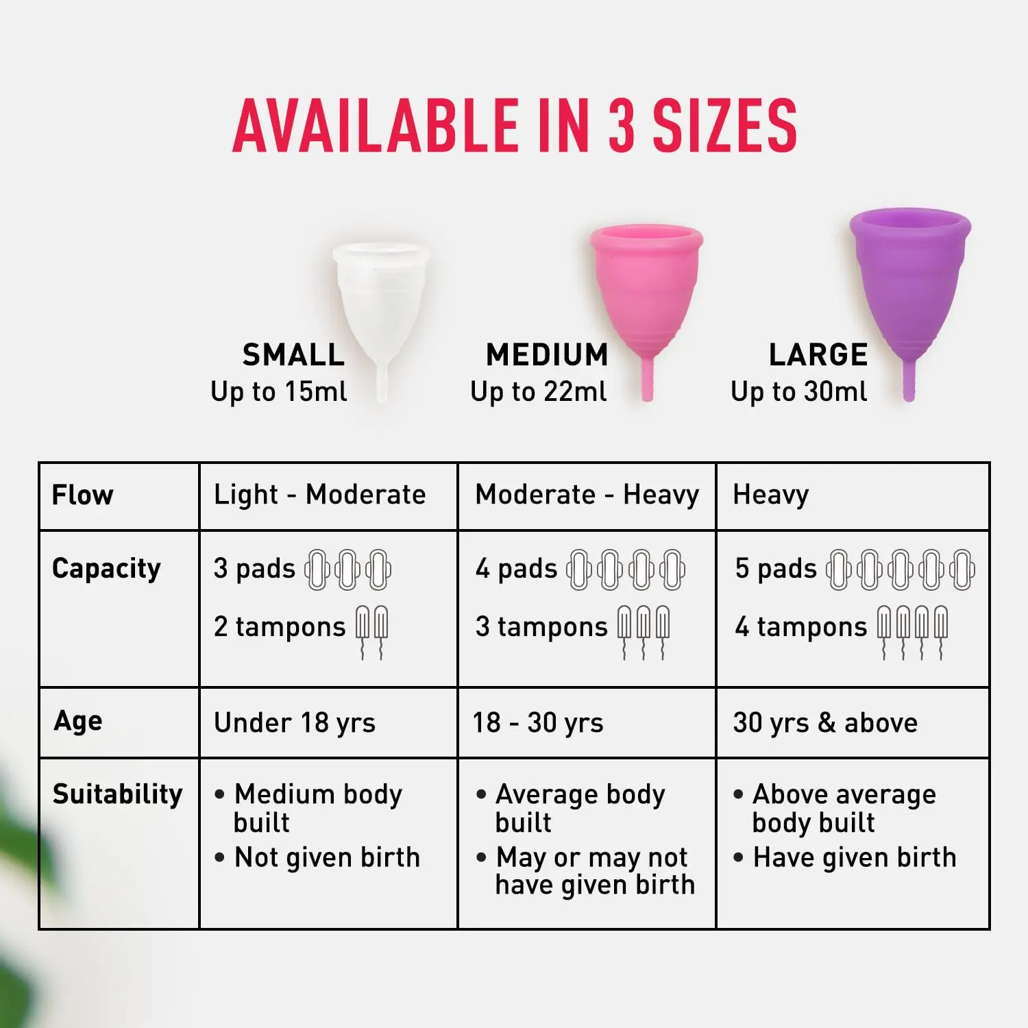 Sirona menstrual cup is a reusable, soft, and flexible period cup made from medical-grade silicone, providing 12-hour leak-proof protection and a comfortable, eco-friendly alternative to pads and tampons.