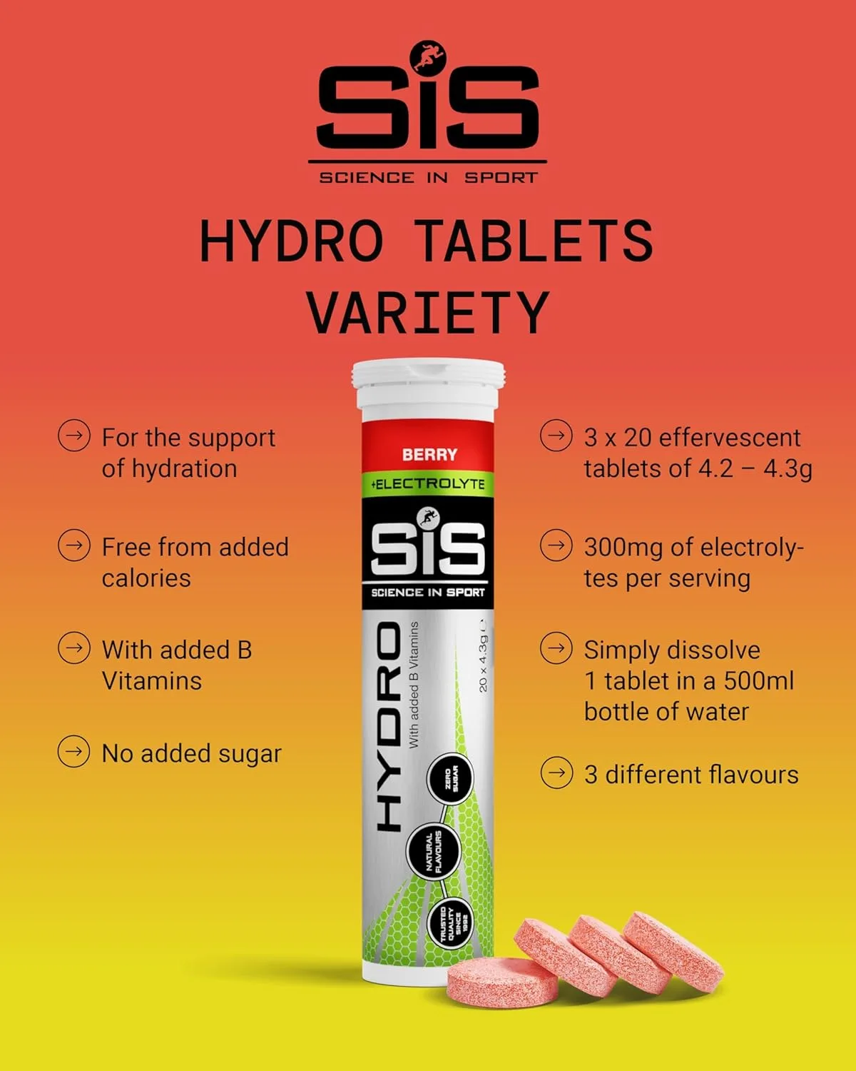 SiS Hydro Electrolyte Tablets | Hydration & Rehydration - Image 2